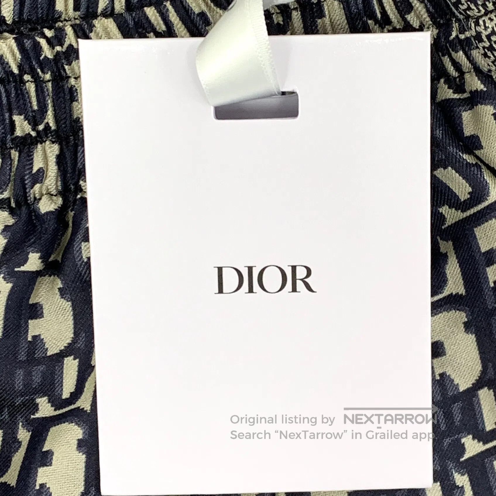 Dior Dior Dark blue logo jacquard full print mulberry silk casu Size US 32 / EU 48 - 8 Thumbnail