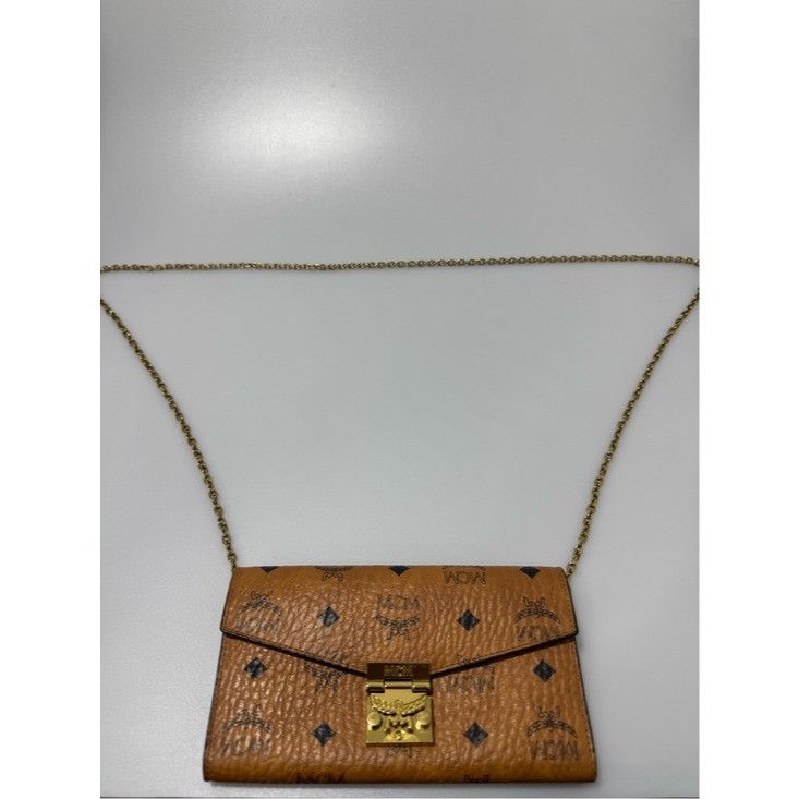 MCM MCM Tracy Crossbody Bag Visetos Cognac Size ONE SIZE - 1 Thumbnail