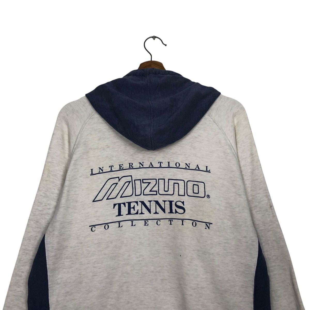 Japanese Brand × Vintage 📌Vintage Hoodie Pull Over Mizuno Tennis Big Logo Design Size US L / EU 52-54 / 3 - 10 Thumbnail