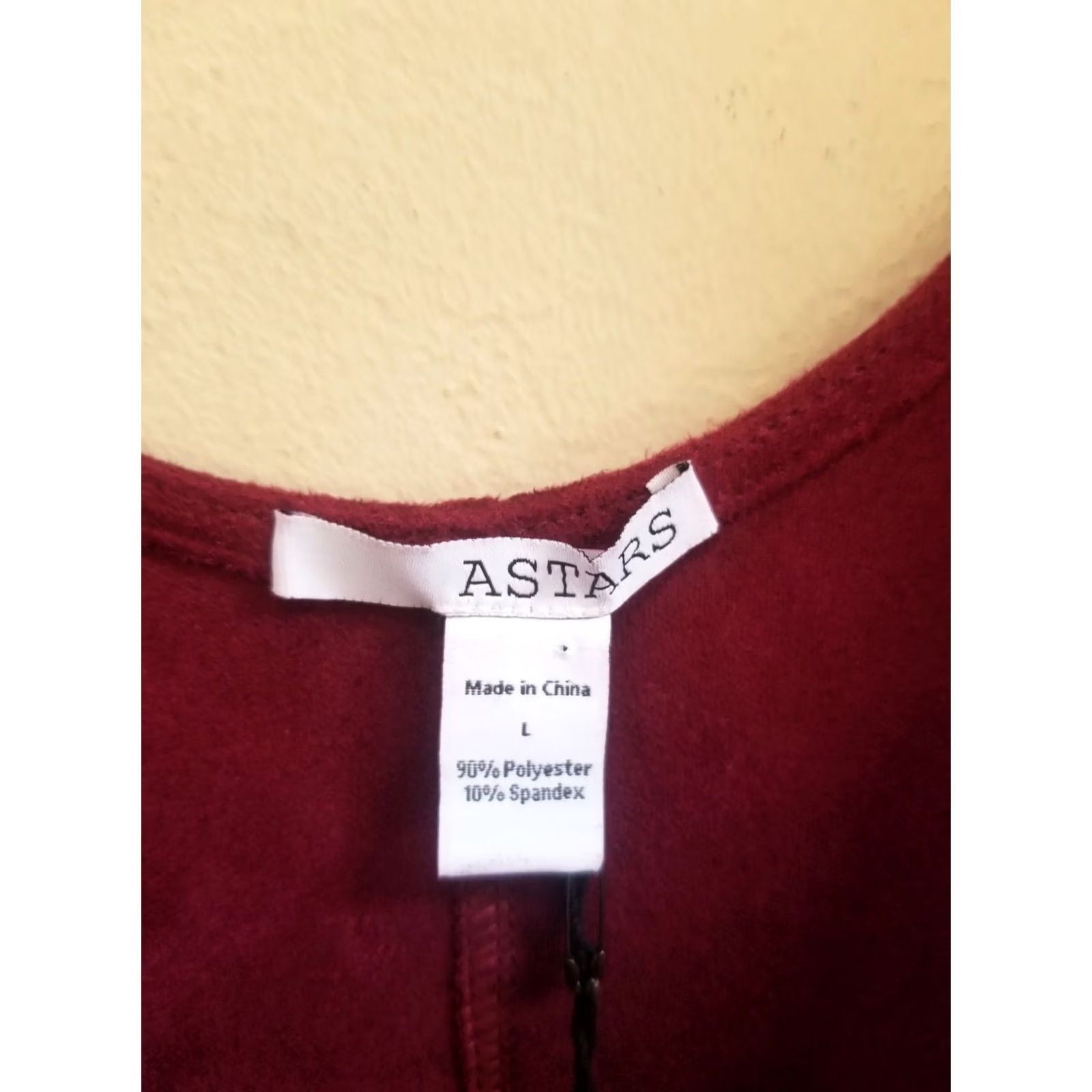Vintage Astars Justine Vegan Leather Dress Sleeveless Bordeaux Suede Large NWT Woman Dress PRICED 43 Size L / US 10 / IT 46 - 3 Thumbnail