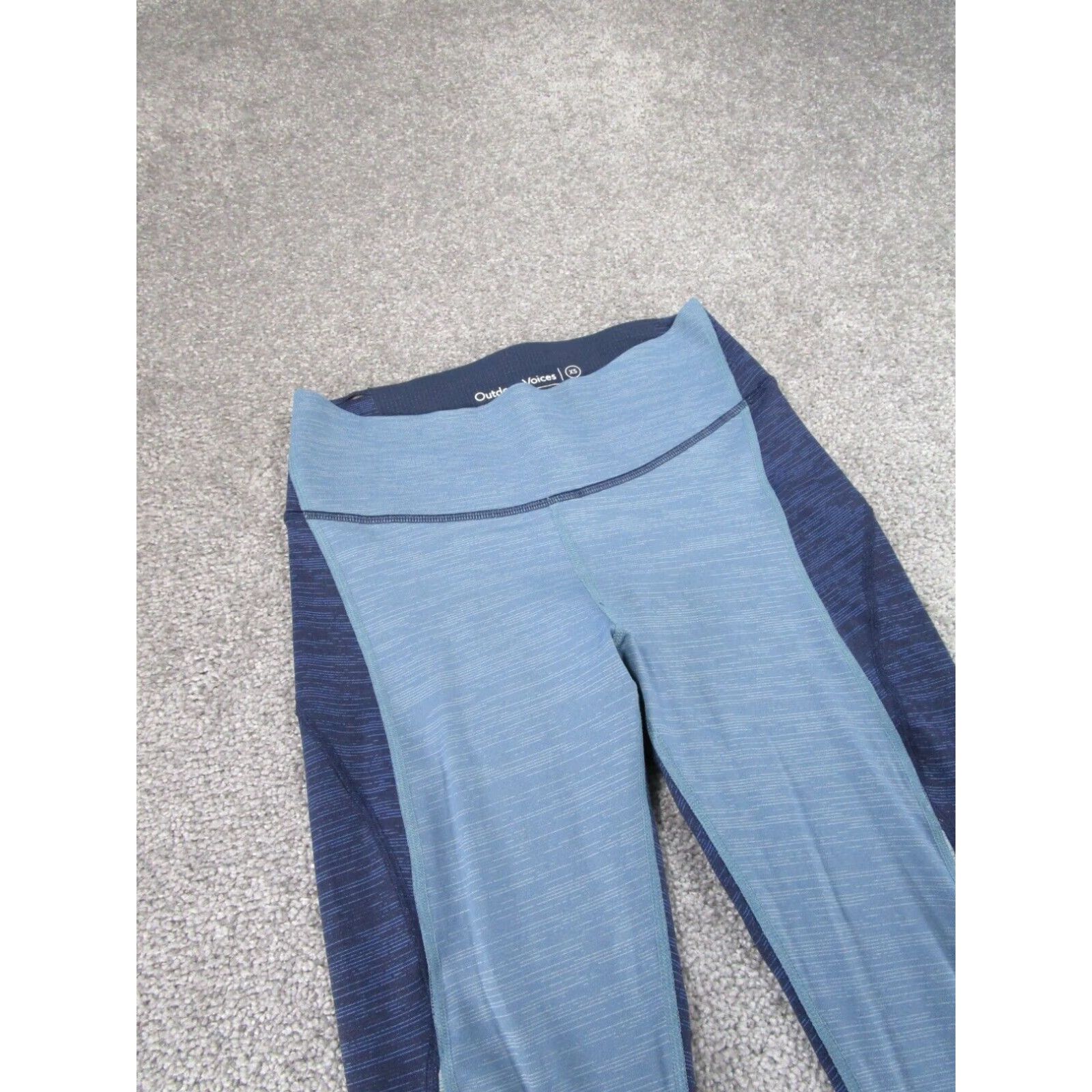 Outdoor Voices Outdoor Voices Blue Compression Crop Leggings Womens XS Colorblock Athleisure Size 26" / US 2 / IT 38 - 2 Thumbnail