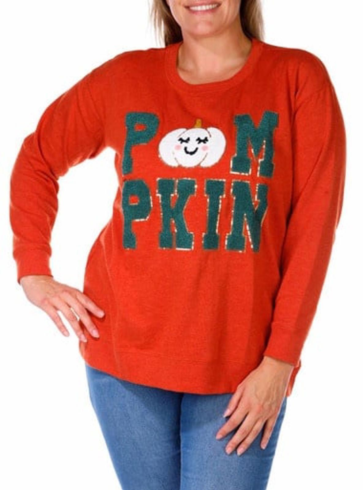 Other Anneliese XL Pumpkin Graphic Sweatshirt Size XL / US 12-14 / IT 48-50 - 1 Thumbnail
