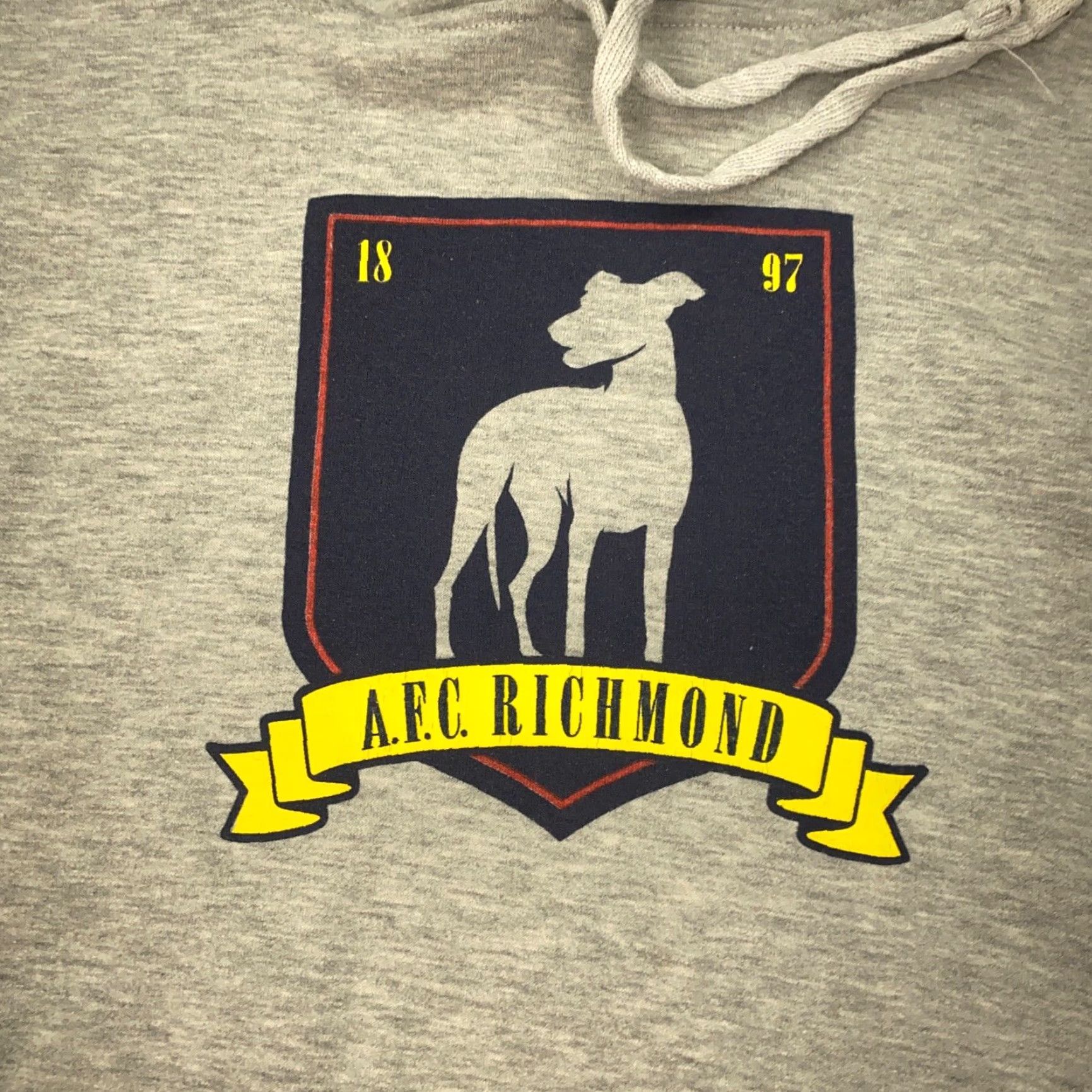 Vintage Ted Lasso Hoodie Mens Small Gray Hooded AFC Richmond Soccer Shirt/ Sweatshirt Size US S / EU 44-46 / 1 - 2 Thumbnail