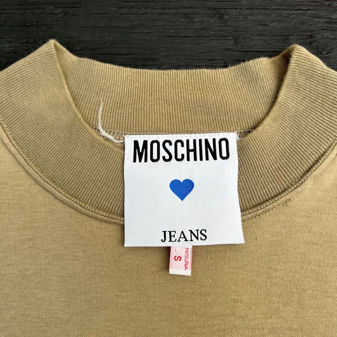Moschino × Vintage Moschino Jeans 1990 90s Vintage L/S Designer Logo T-Shirt Size US S / EU 44-46 / 1 - 4 Thumbnail