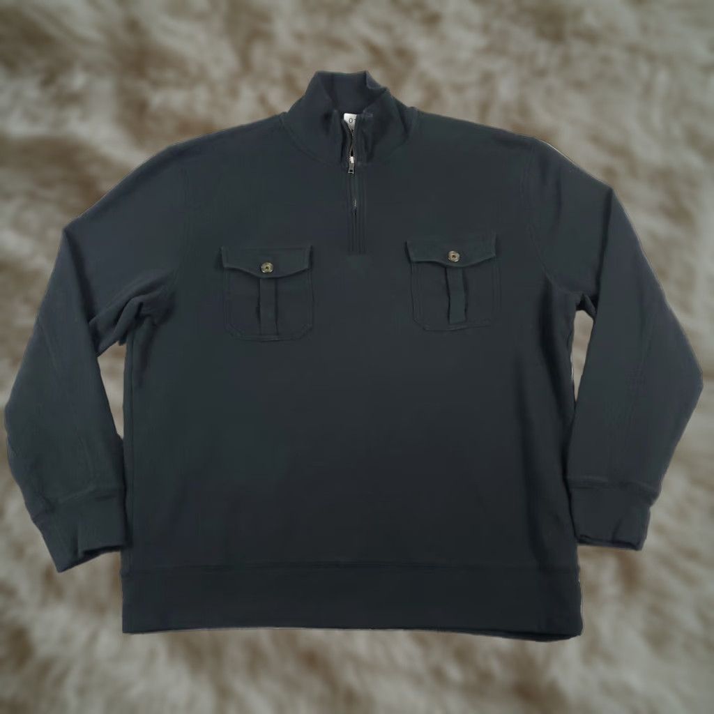 Nautica Nautica Sweater Mens XL Black Quarter Zip Up Pullover Size US XL / EU 56 / 4 - 1 Thumbnail