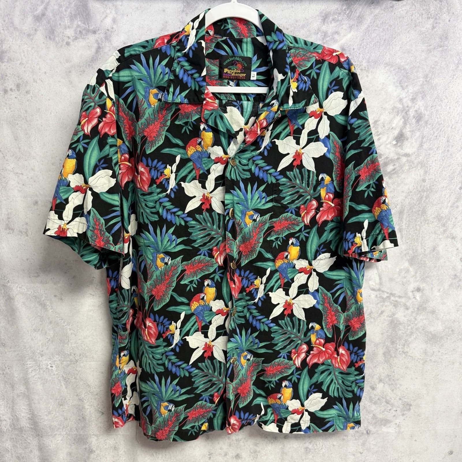 Paradise Vintage Paradise On A Hanger Hawaiian Shirt Men's L Floral Size US L / EU 52-54 / 3 - 1 Thumbnail