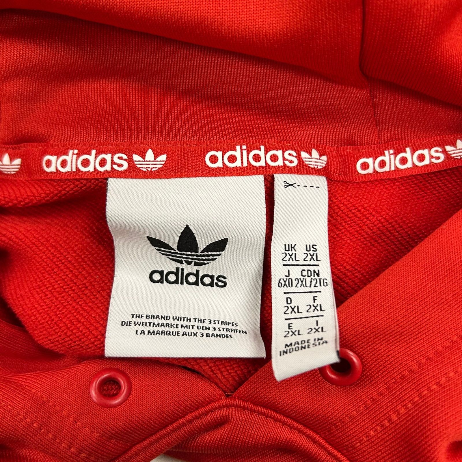 Adidas adidas Red SST 3 Stripes Hoodie Sweater Size XXL 2XL B14 Size US XXL / EU 58 / 5 - 4 Thumbnail