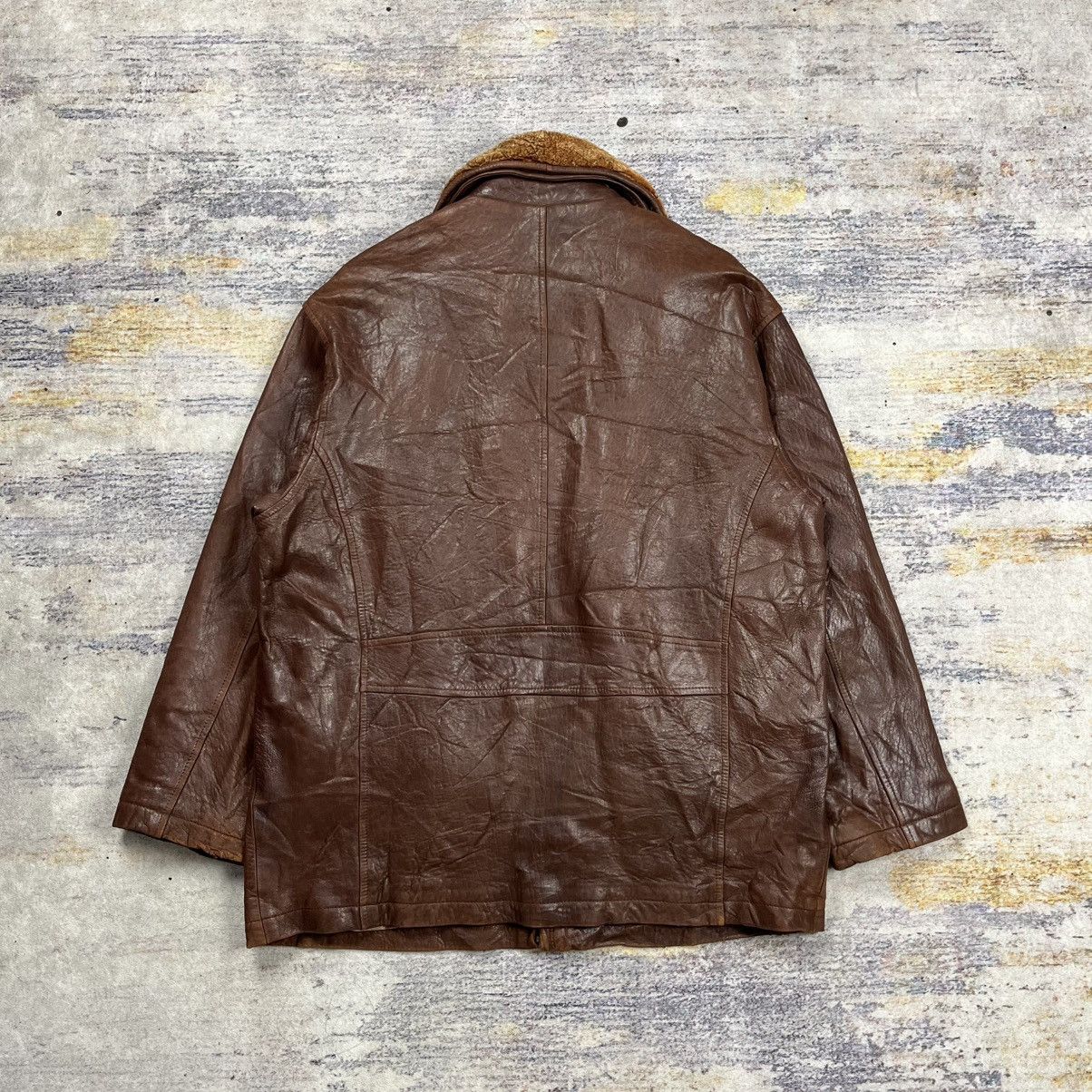 Yves Saint Laurent Vintage 90s ysl Yves saint laurent leather jacket Size US XL / EU 56 / 4 - 2 Thumbnail