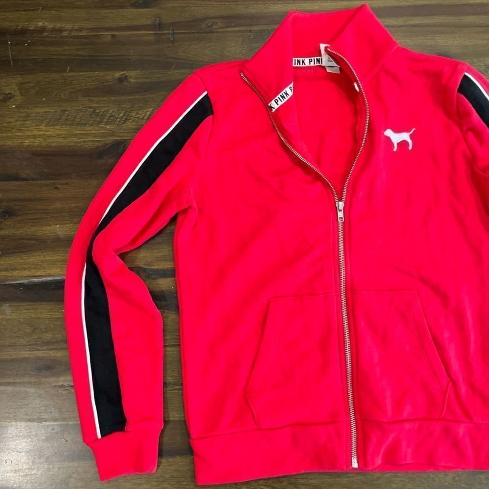 Vintage NWOT PINK Victoria’s Secret Full Zip Track Jacket Size US S / EU 44-46 / 1 - 2 Thumbnail