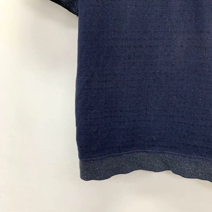 Louis Vuitton Louis Vuitton Dark Blue Monogram Cotton T-Shirt Size US XL / EU 56 / 4 - 4 Thumbnail