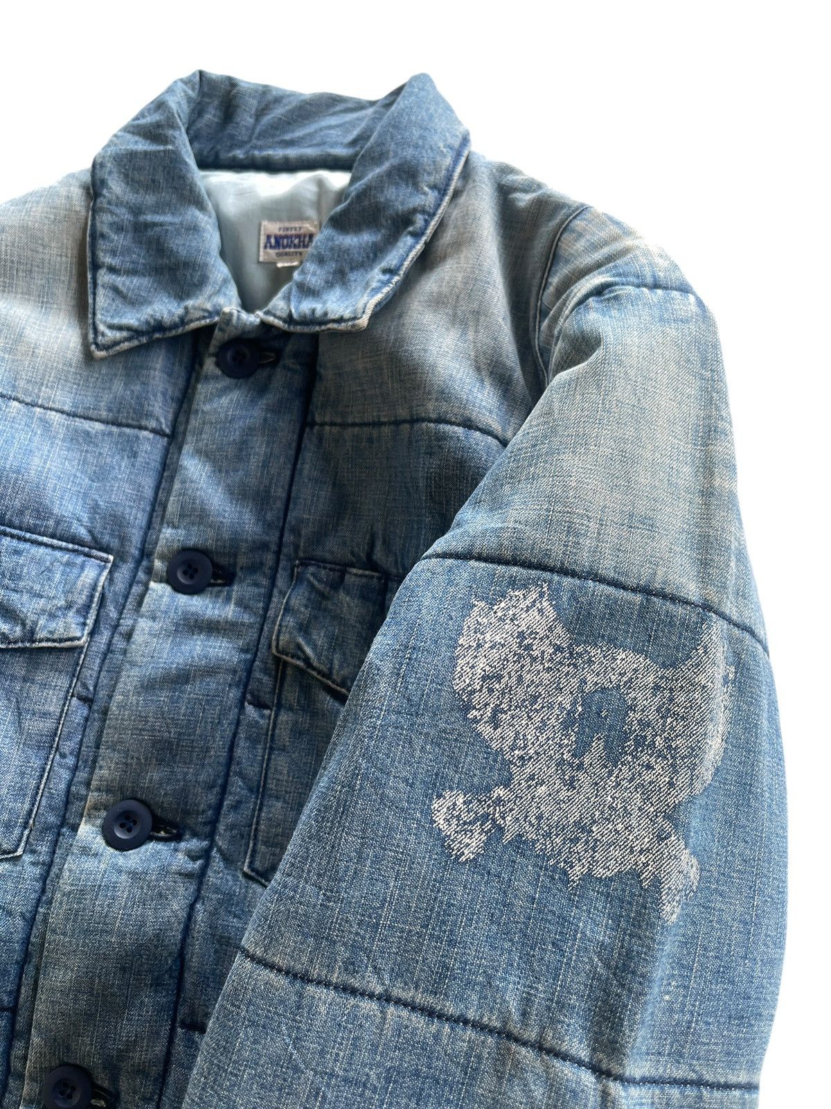 Japanese Brand Vintage Anokha Denim Down Jacket Size US M / EU 48-50 / 2 - 14 Thumbnail