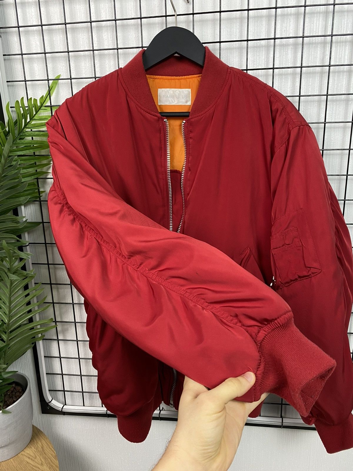 Vintage MA-1 Bomber Jacket Free size Men Red Military style Size US L / EU 52-54 / 3 - 14 Thumbnail