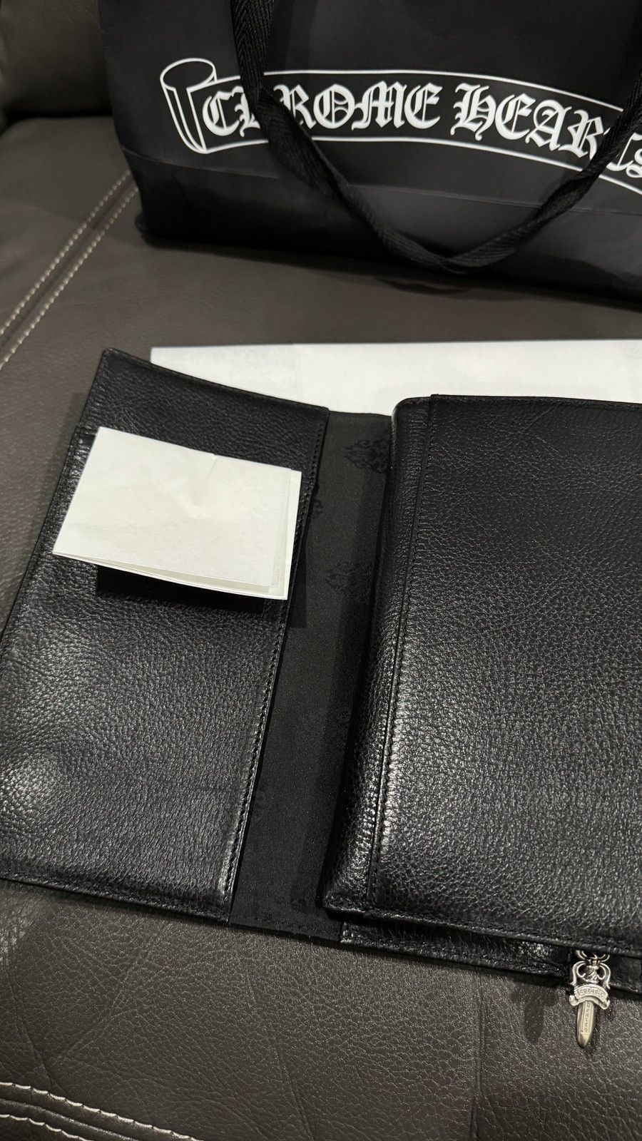 Chrome Hearts Wave Cross Ball Heavy Leather Long Wallet Size ONE SIZE - 8 Thumbnail