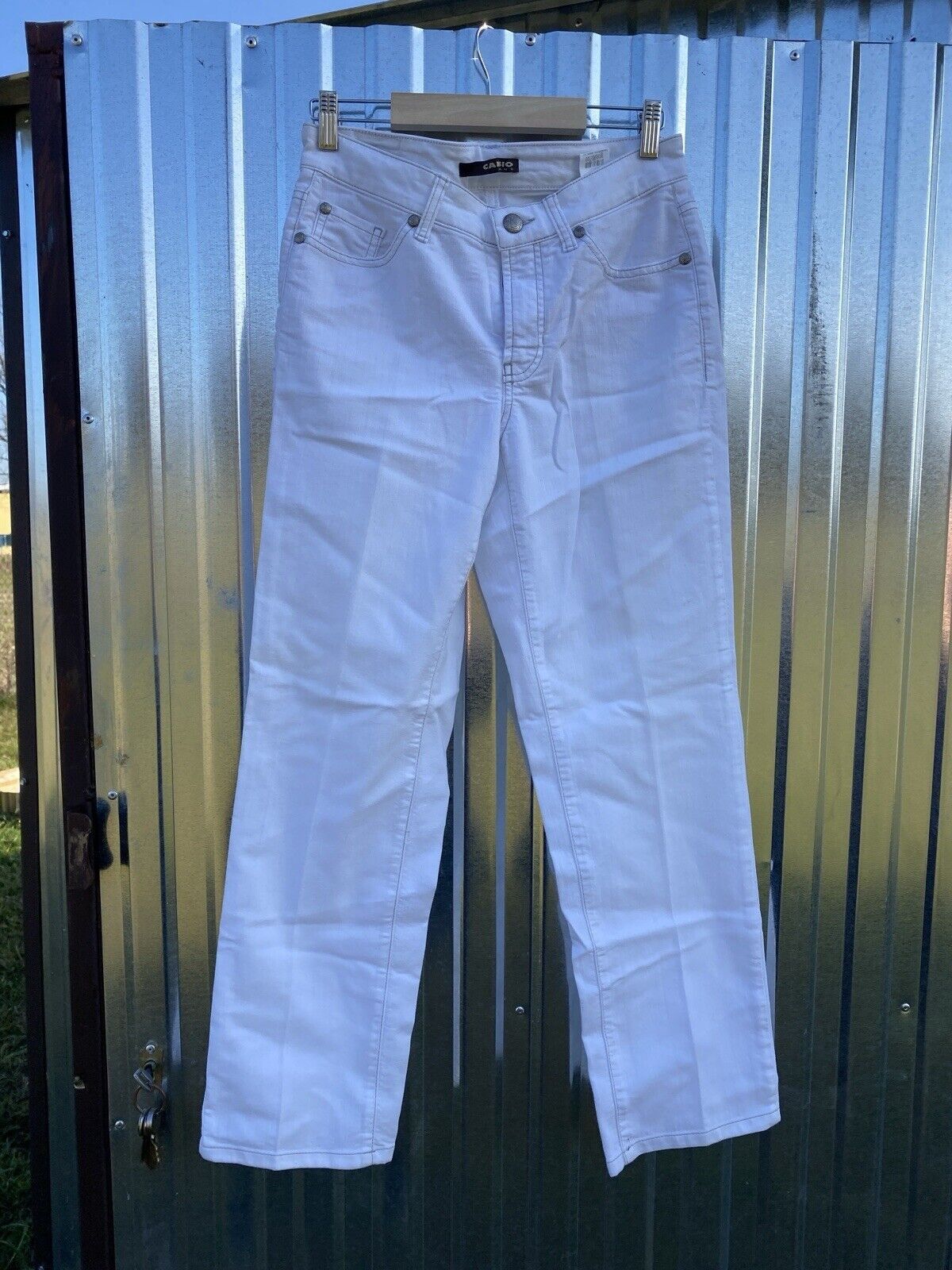Other Cambio Jeans White Size 12 Embroidered Ol2 Size 34" / US 12 / IT 48 - 2 Thumbnail