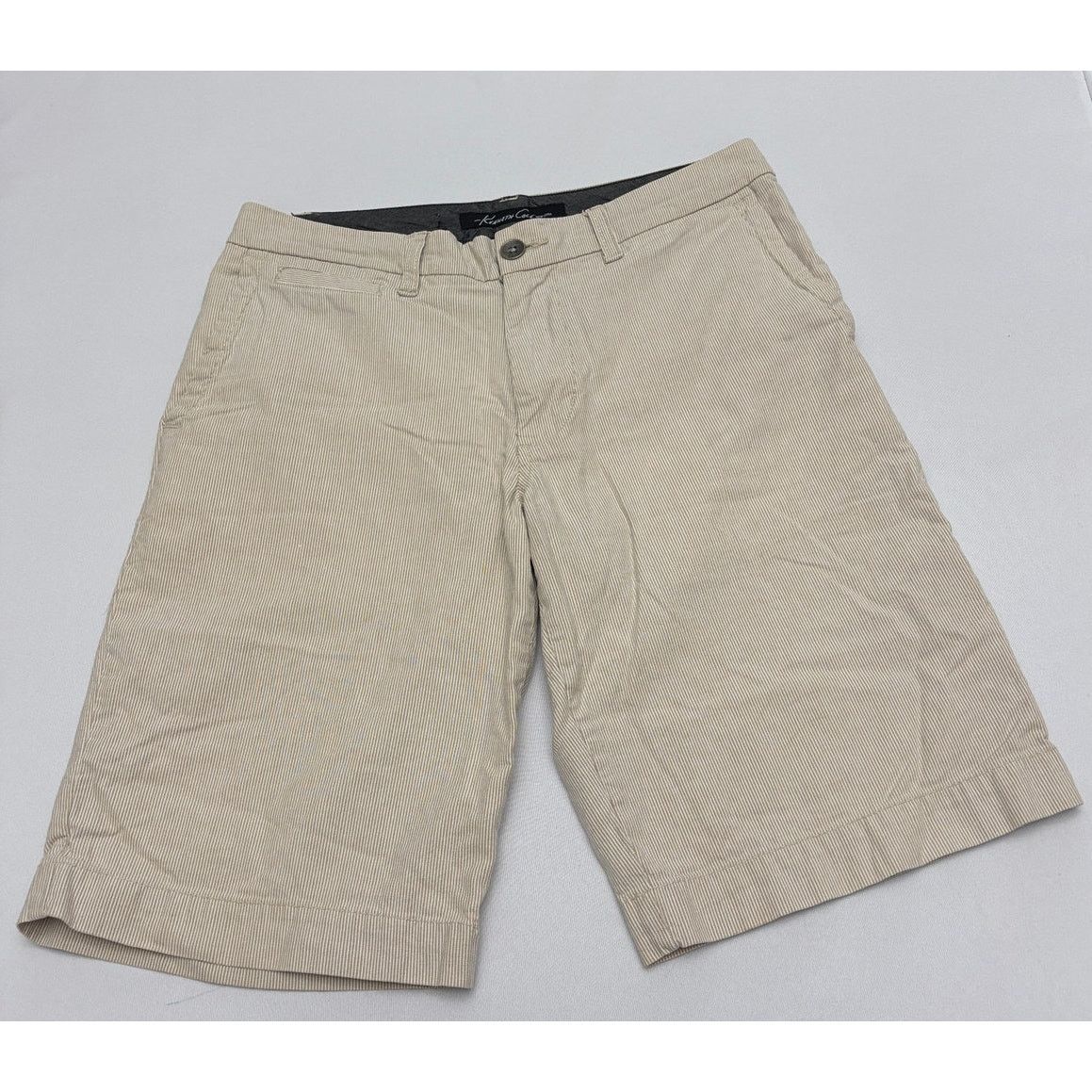 Kenneth Cole KENNETH COLE Men's Size 28 Pinstripe Flat Front 10" Shorts Size US 28 / EU 44 - 6 Thumbnail