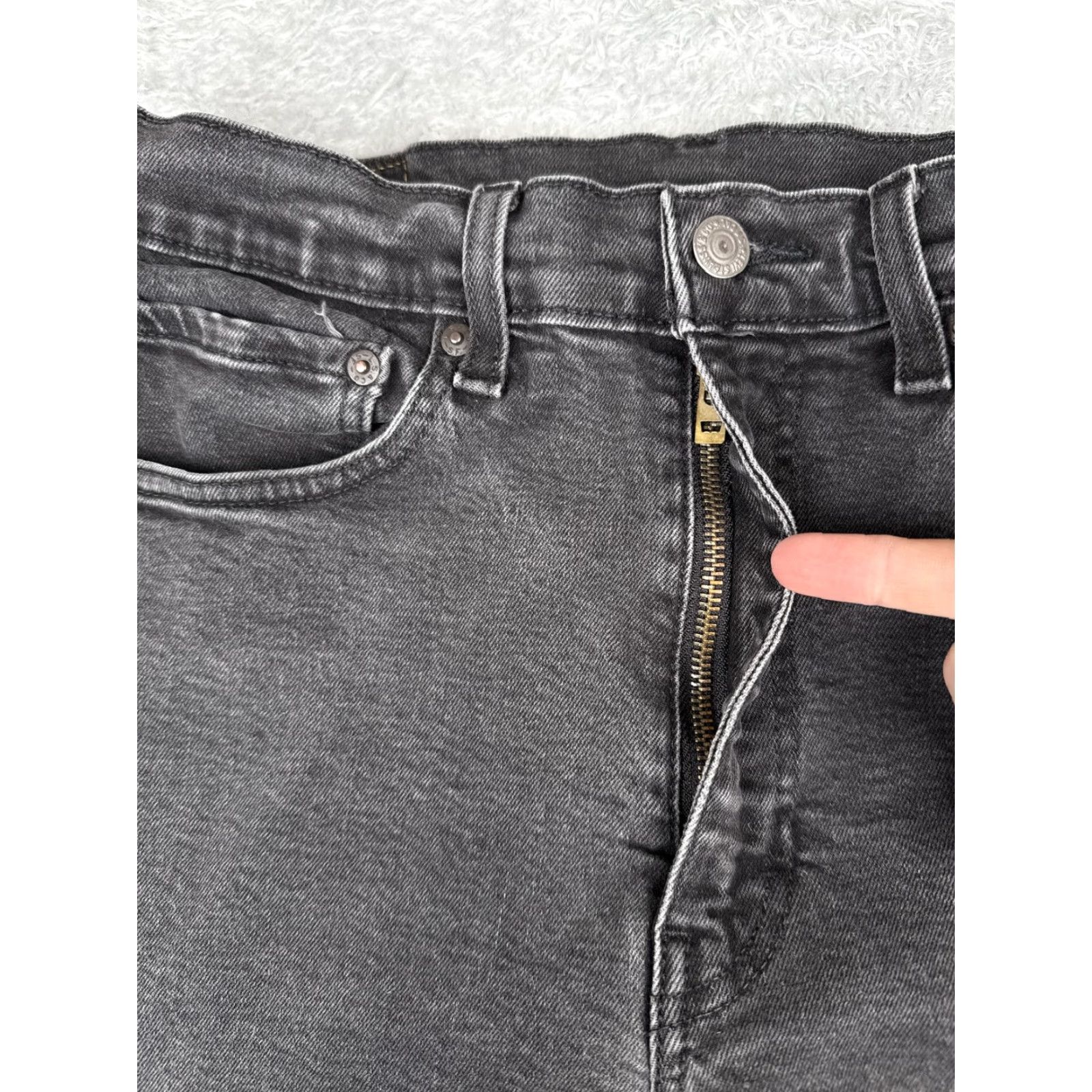 Levi's Levis Premium 512 Jeans Mens 34x32 31x29 Black Slim Tapered Denim Size US 34 / EU 50 - 5 Thumbnail