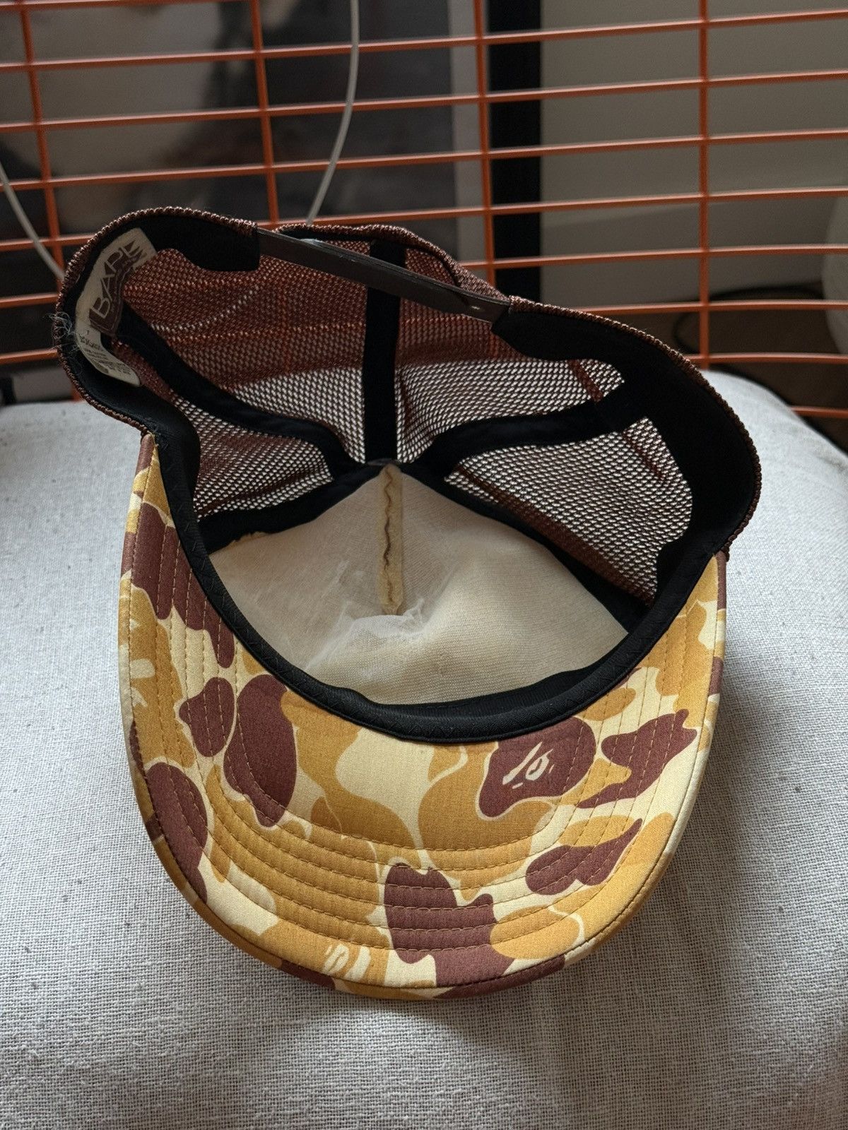 Bape A Bathing Ape BAPE Camo Mesh Trucker Size ONE SIZE - 6 Thumbnail