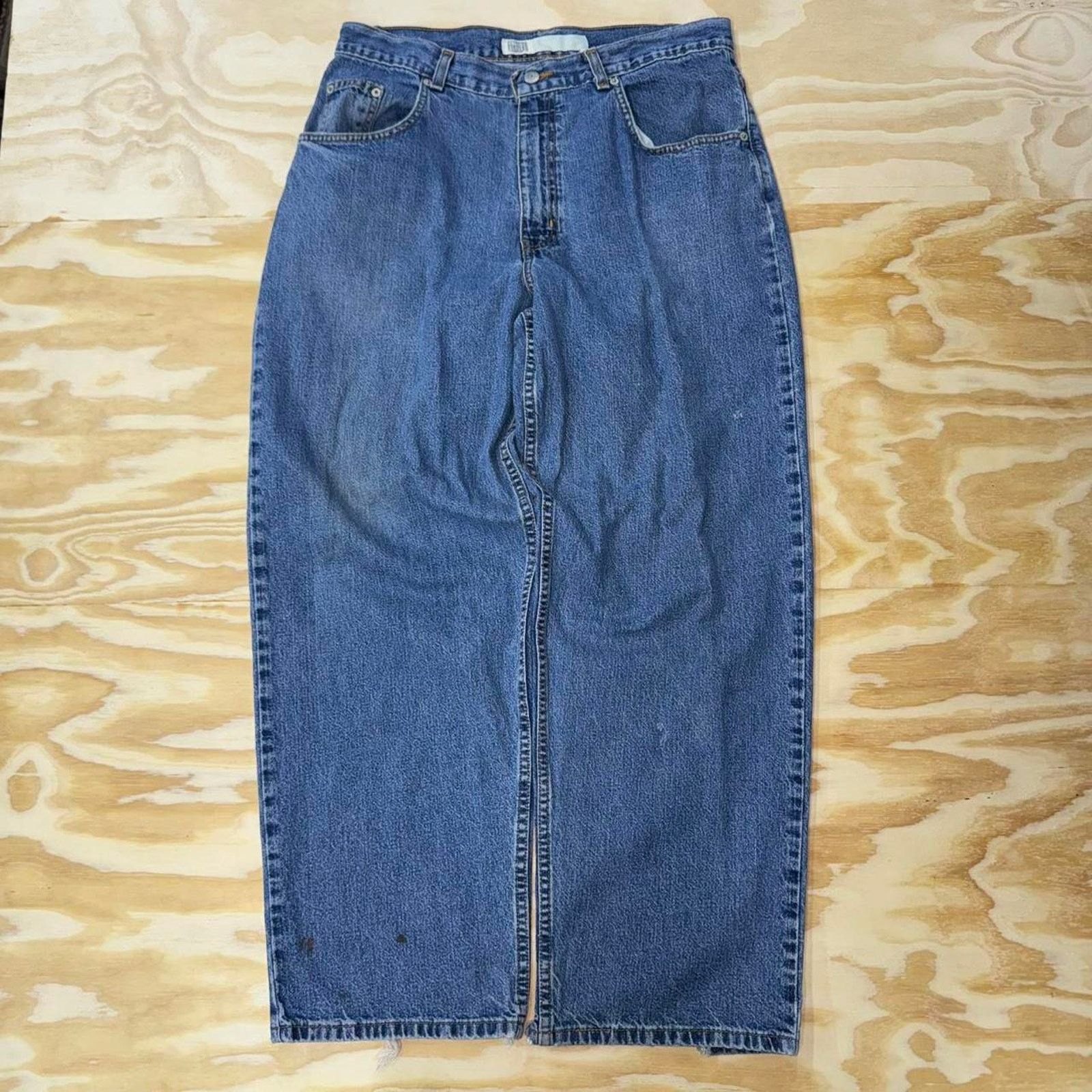 Faded Glory Vintage y2k faded glory carpenter workwear baggy pants jeans Size US 33 - 1 Thumbnail