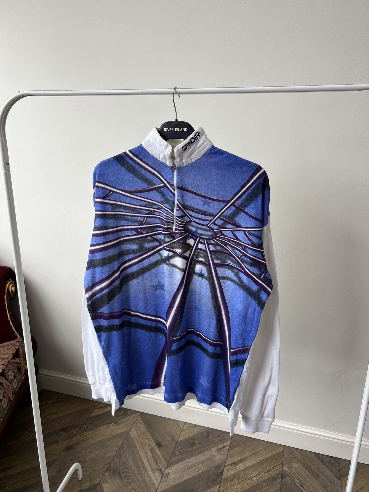 Spyder Vintage 90s Y2K Spyder Spider Web Big Logo Long Sleeve Stars Size US M / EU 48-50 / 2 - 4 Thumbnail