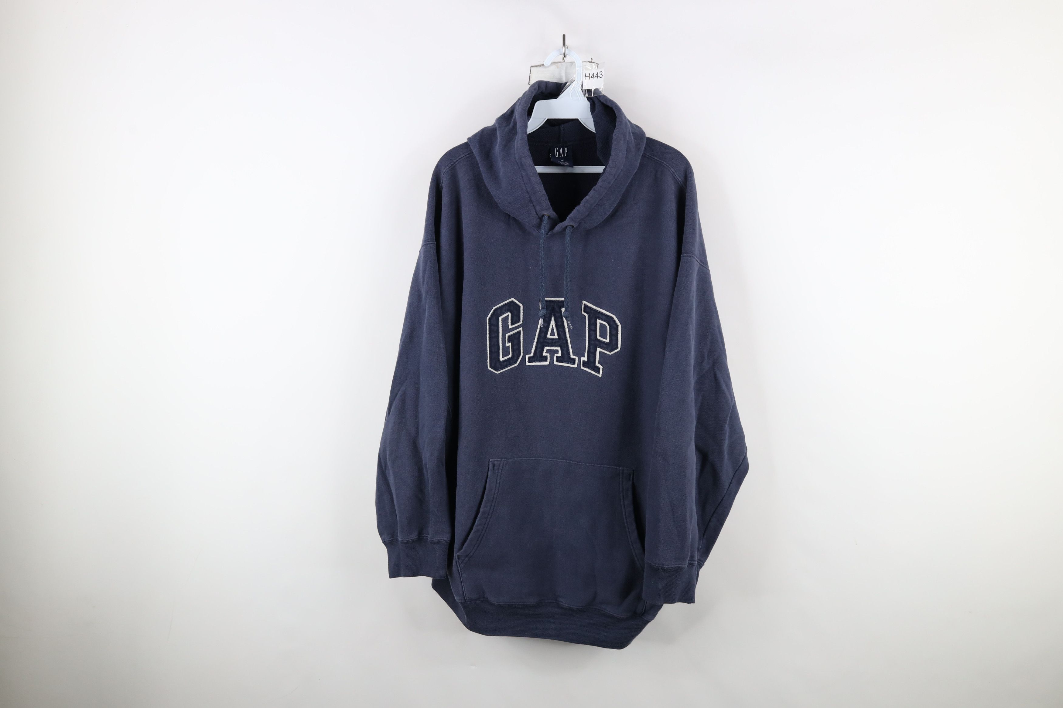 Gap × Vintage Vintage Gap Spell Block Letter Heavyweight Hoodie Sweatshirt Size US XL / EU 56 / 4 - 1 Thumbnail