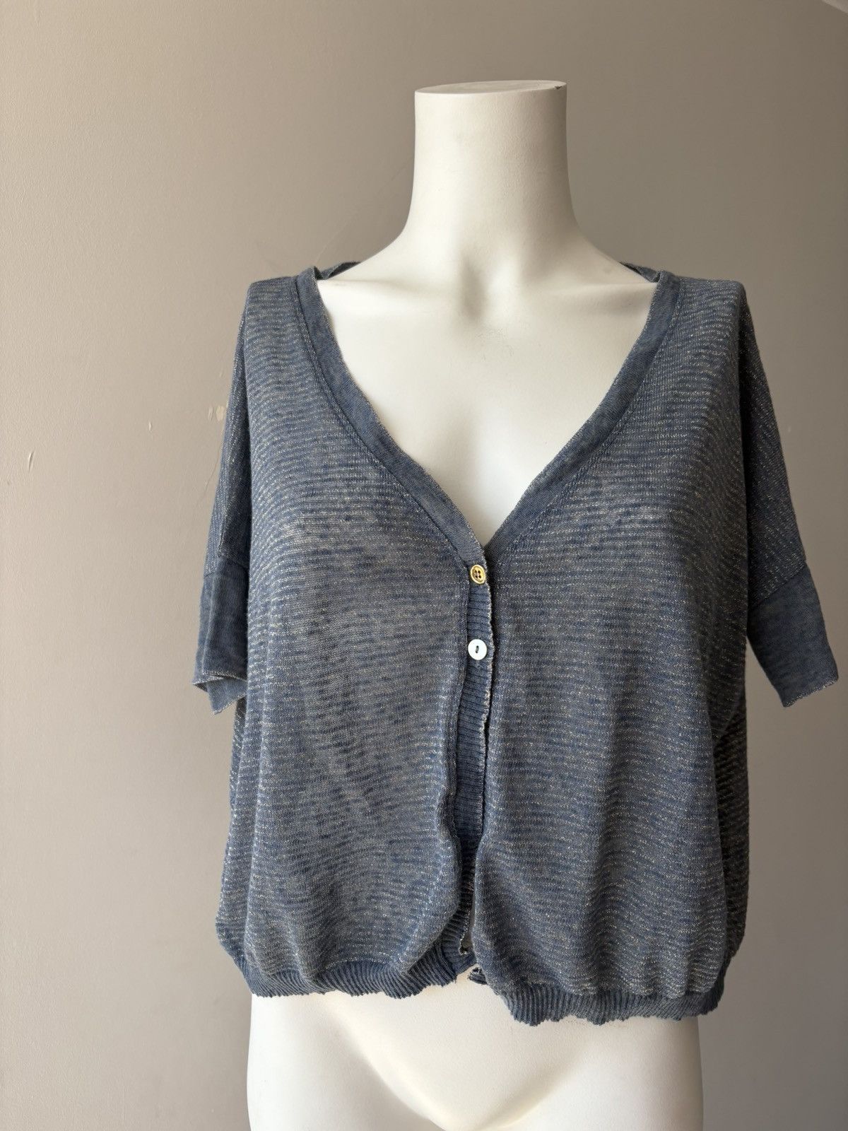 Vintage Na Na Italy silk blouse Size L / US 10 / IT 46 - 6 Thumbnail