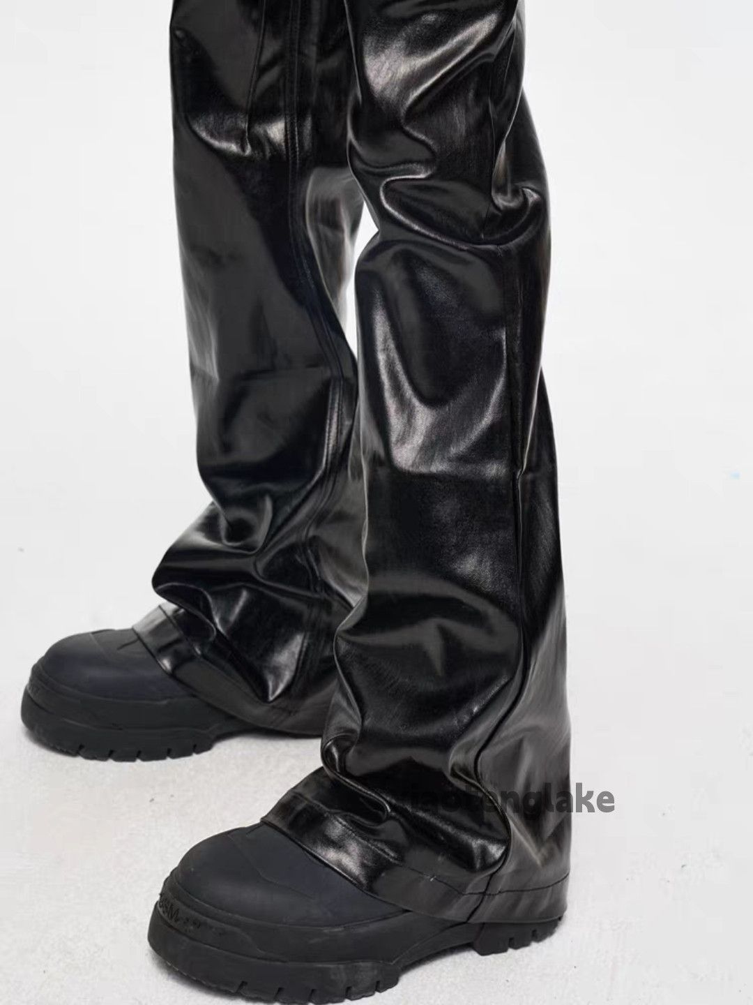 Jean Unisex washed retro utility punk yuppie grunge wax pants Size US 36 / EU 52 - 4 Thumbnail