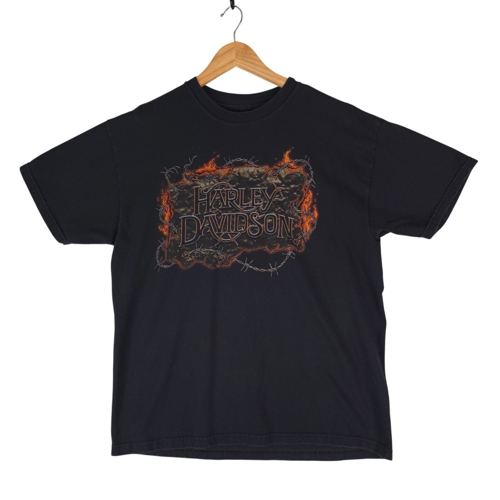 Harley Davidson Harley Davidson T-Shirt Mens L Cotton Orange Virginia USA Size US L / EU 52-54 / 3 - 2 Thumbnail