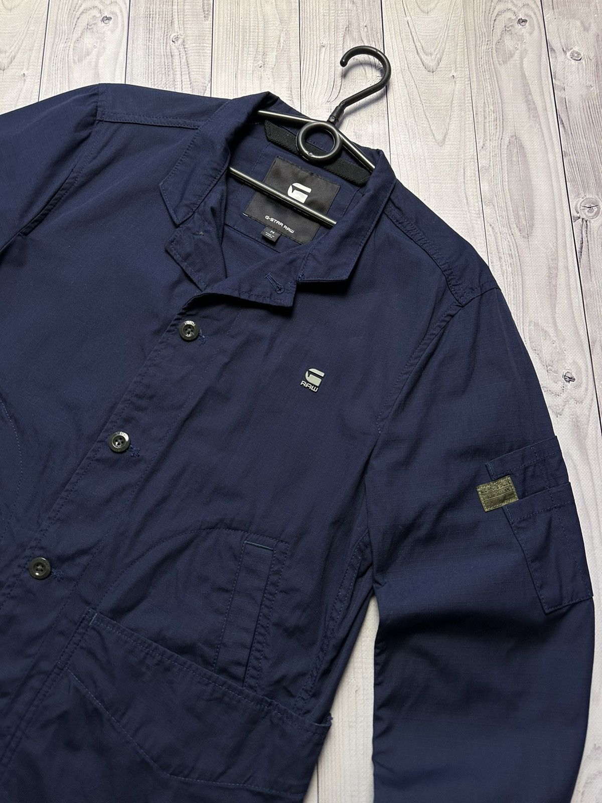 G-Star × Vintage Vintage G-Star Raw overshot jacket pocket size M navy Size US M / EU 48-50 / 2 - 3 Thumbnail