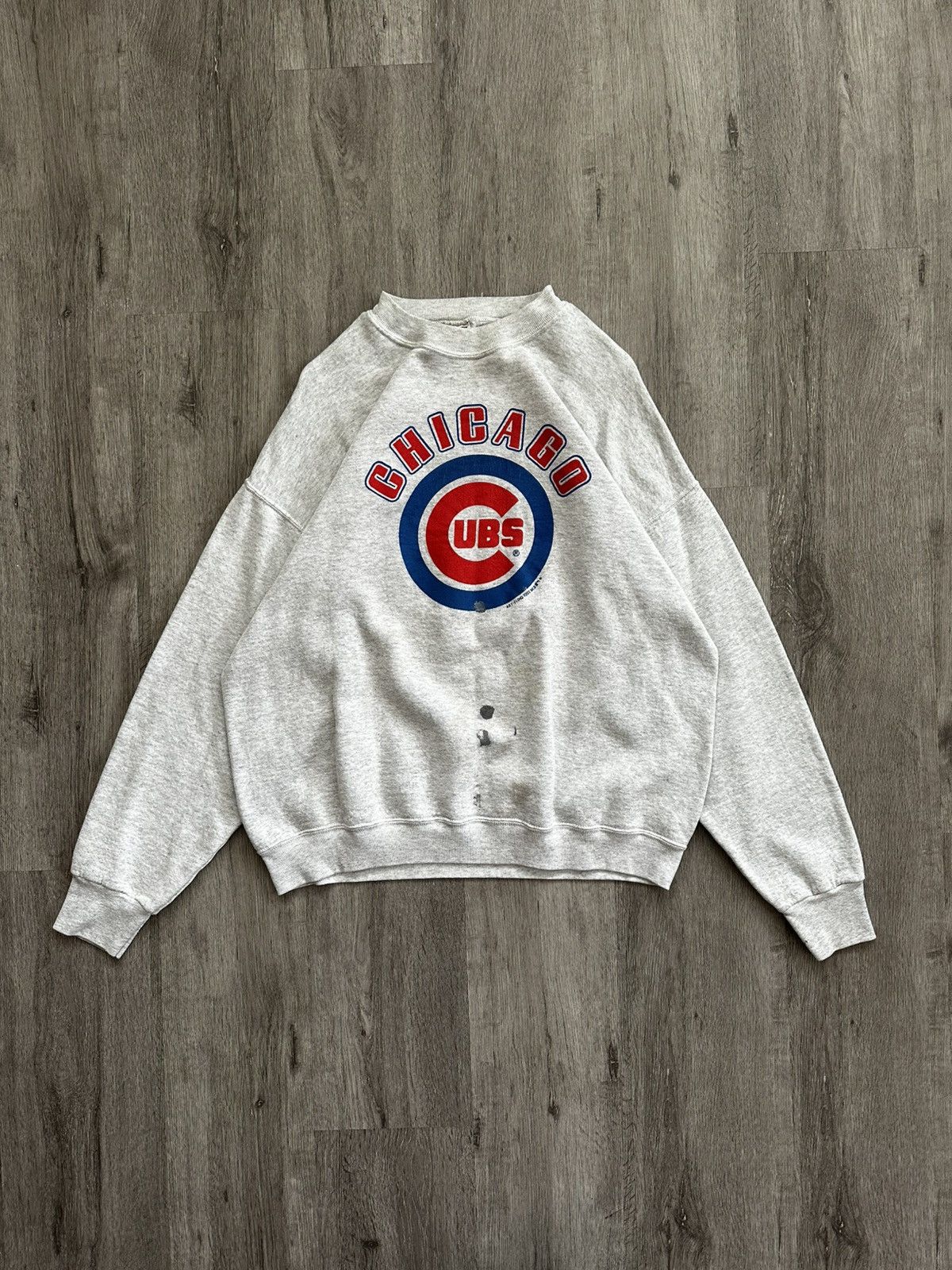 MLB × Vintage 1992 Vintage MLB Chicago Cubs Sweater Size US XL / EU 56 / 4 - 1 Thumbnail