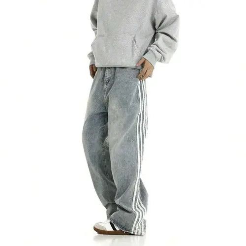 Jean Vintage RETRO washed Y2K skateboard jeans pants Size US 32 / EU 48 - 4 Thumbnail
