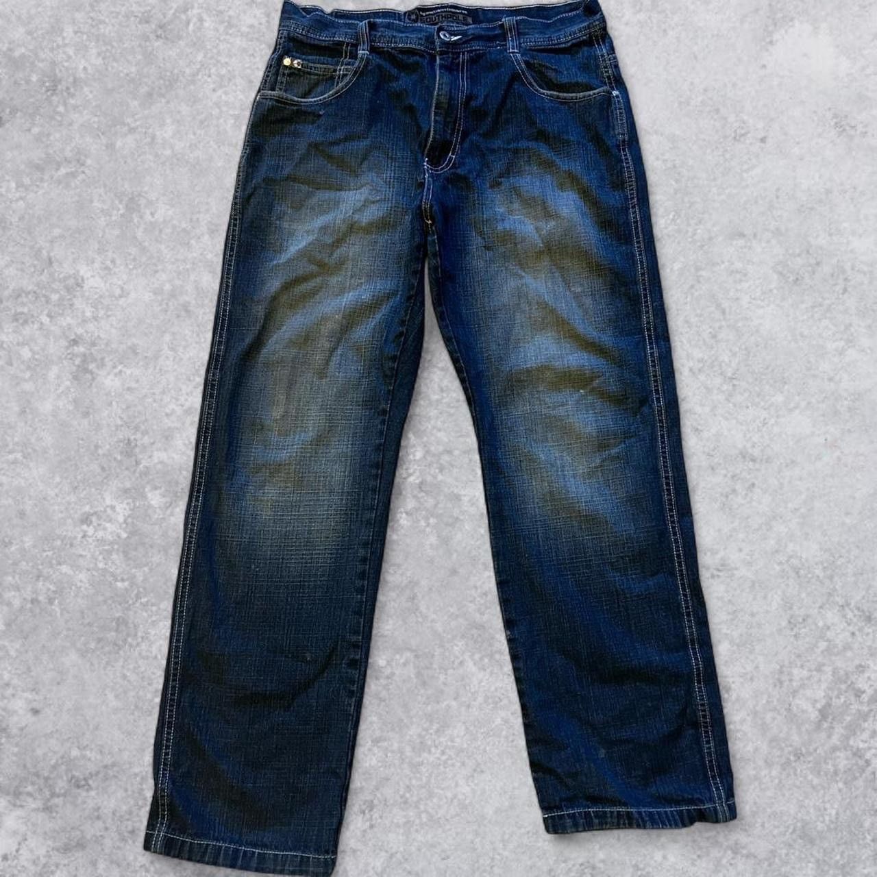 Southpole Vintage Southpole Fadded Blue brown tabs #vintage #grail Size US 34 / EU 50 - 4 Thumbnail