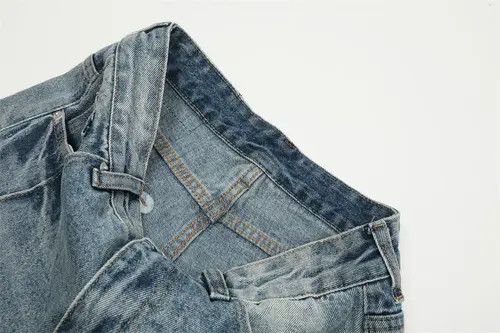VIBE Punk street washed stitched bootcut jeans y2k Size US 32 / EU 48 - 5 Thumbnail