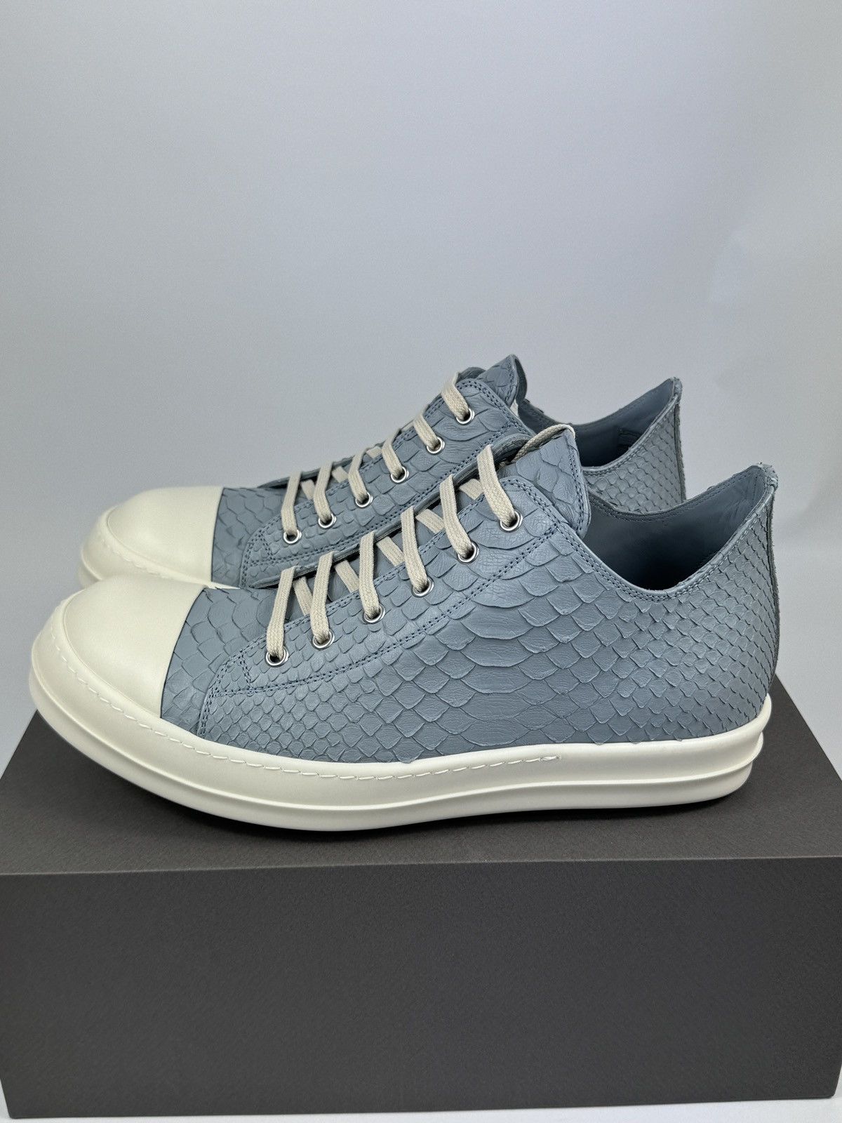 Rick Owens PYTHON LOW TOP SNEAKERS (RARE) Size US 11 / EU 44 - 5 Thumbnail