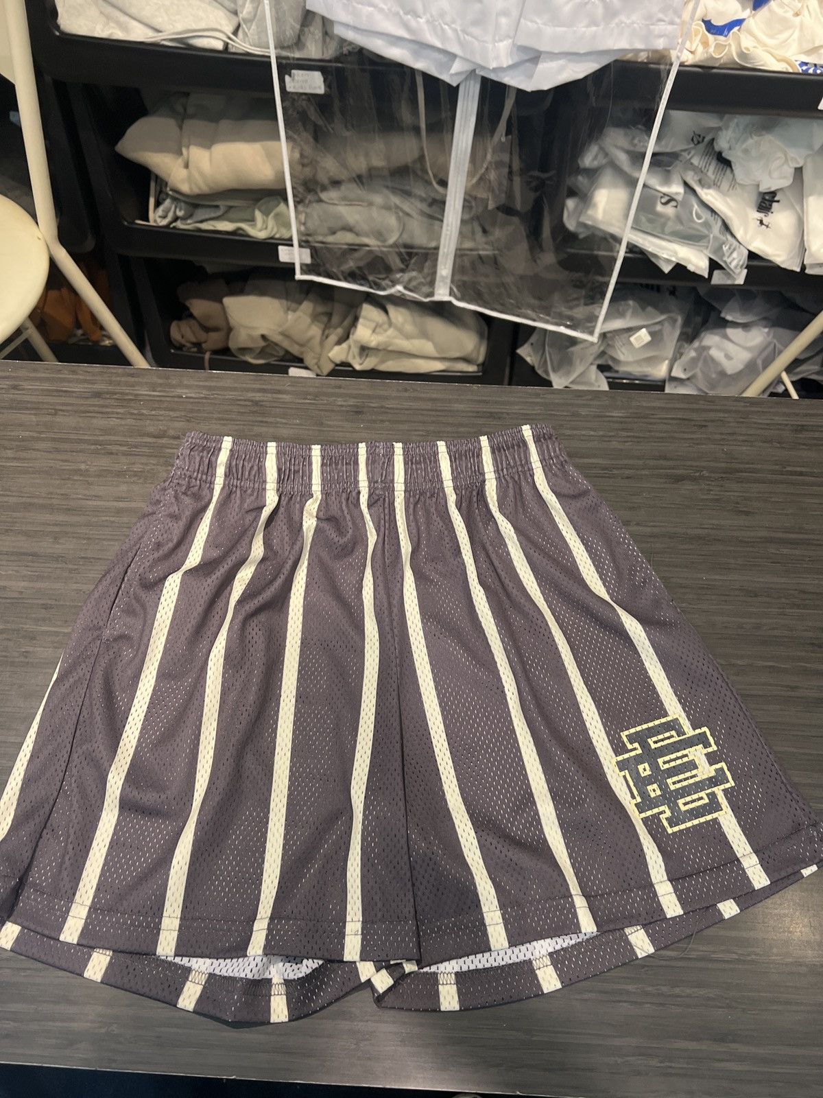 Eric Emanuel Eric Emanuel Basic Shorts Grey Stripe XL Size US 36 / EU 52 - 1 Thumbnail