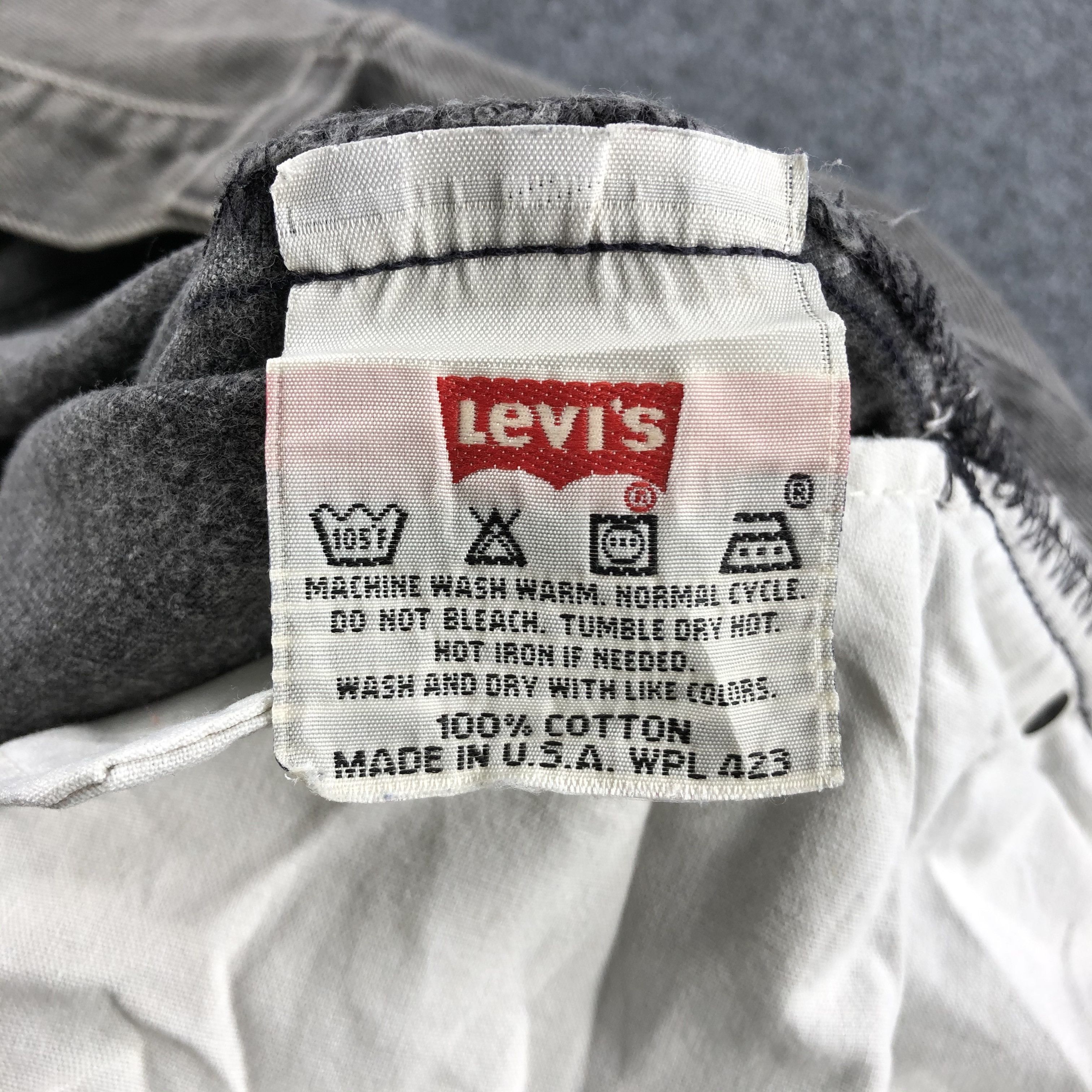 Levi's Vintage 90s Levis 501 Faded Black Jeans-J1654 Size US 36 / EU 52 - 10 Thumbnail