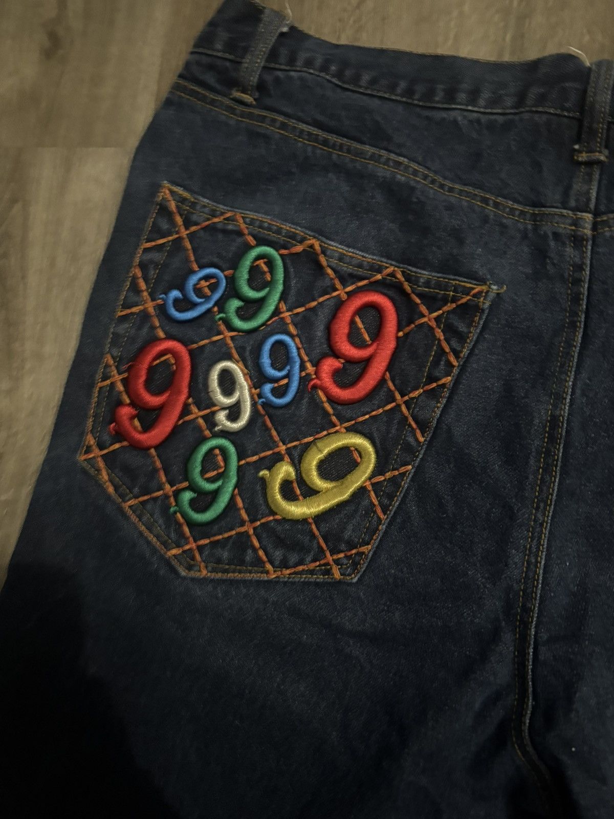 Other Gino Green Global Y2K Vintage “999” Coogi Style Jean Shorts Size US 40 / EU 56 - 4 Thumbnail
