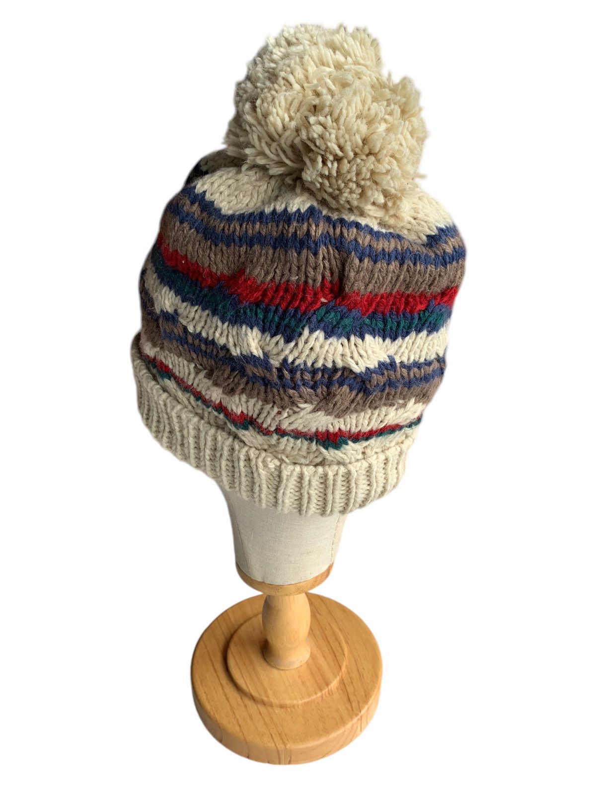 Handmade × Japanese Brand knitted crochet Multicolour Rare Beanie Hats Size ONE SIZE - 5 Thumbnail