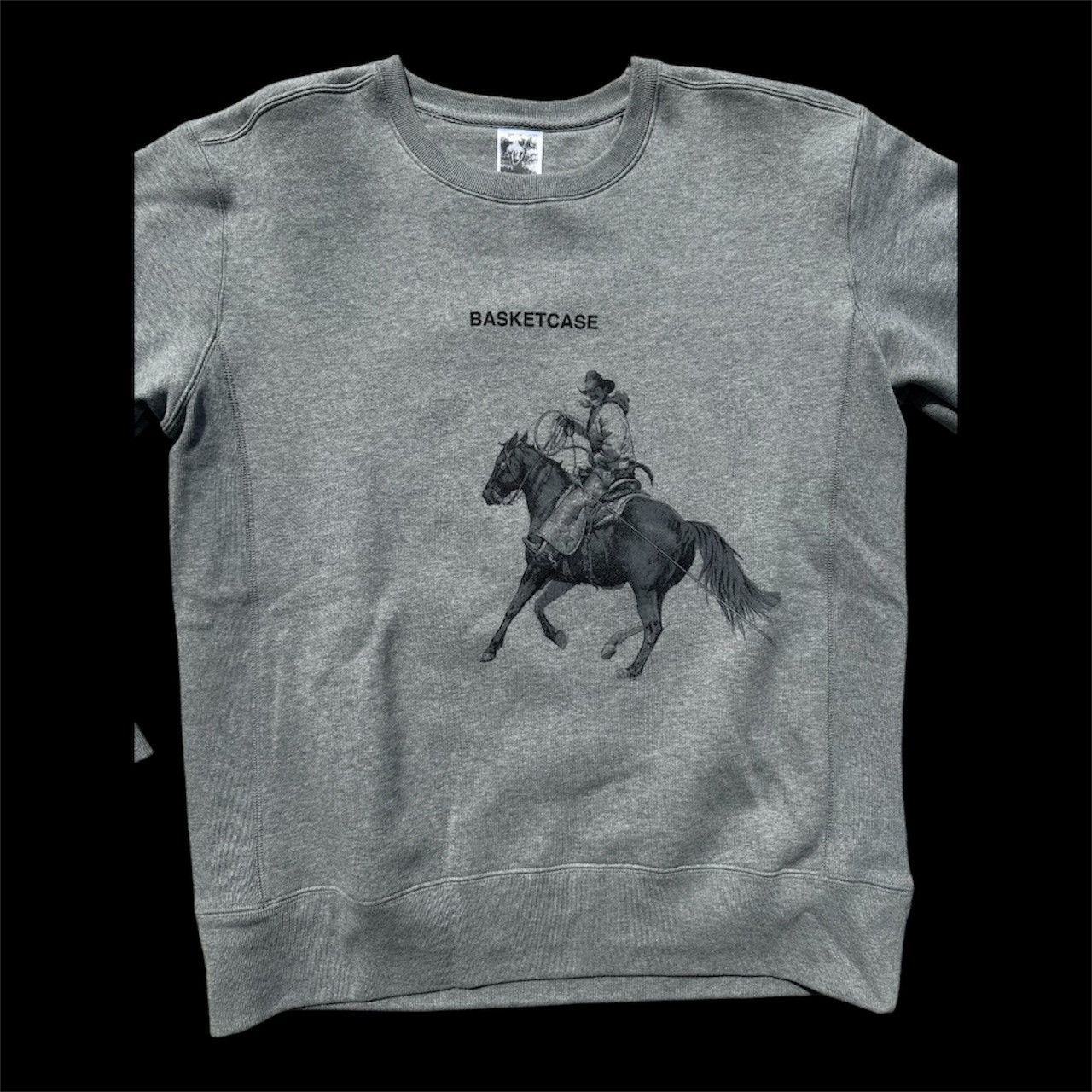 basketcase gallery Basketcase Cowboy Graphic Sweatshirt - Grey Size US S / EU 44-46 / 1 - 2 Thumbnail