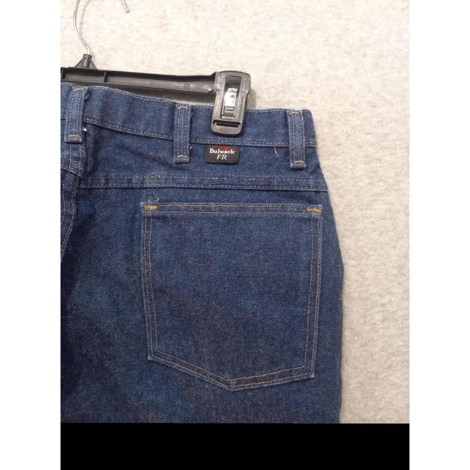Vintage VINTAGE Bulwark Pants Men's Flame-Resistant FR Work Blue Jeans 32L Made In USA Read Size US 32 / EU 48 - 6 Thumbnail