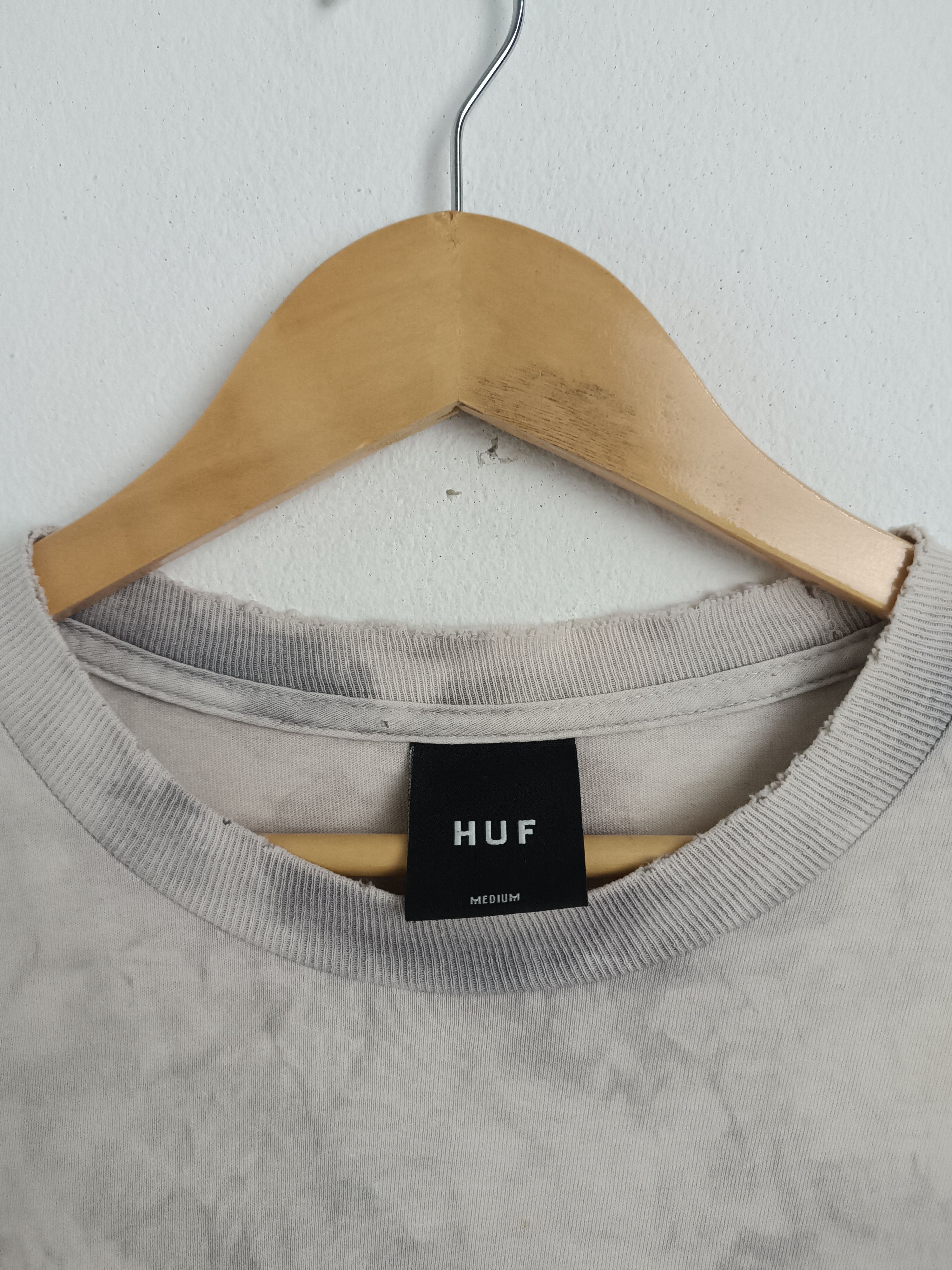 Huf THRASHED FADED VINTAGE Y2K HUF ACID WASH SKATER GRUNGE PUNK Size US M / EU 48-50 / 2 - 7 Thumbnail