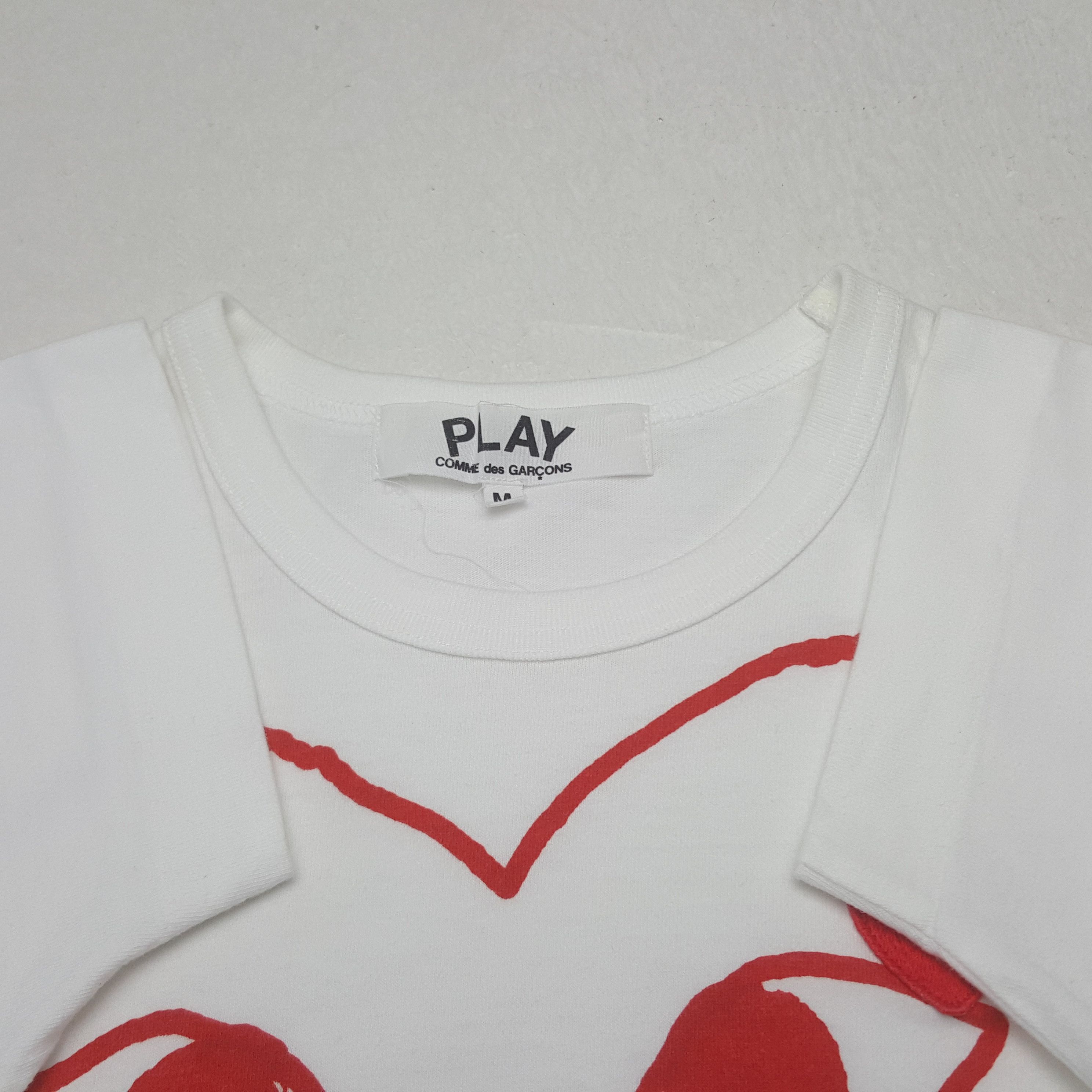 Comme des Garcons PLAY Vintage Comme des Garcons Play Designer Tshirt RR30 Size US S / EU 44-46 / 1 - 4 Thumbnail
