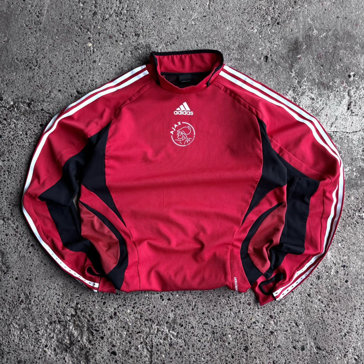 Pre-owned Adidas X Soccer Jersey Ajax Adidas Training Sweatshirt In Red
