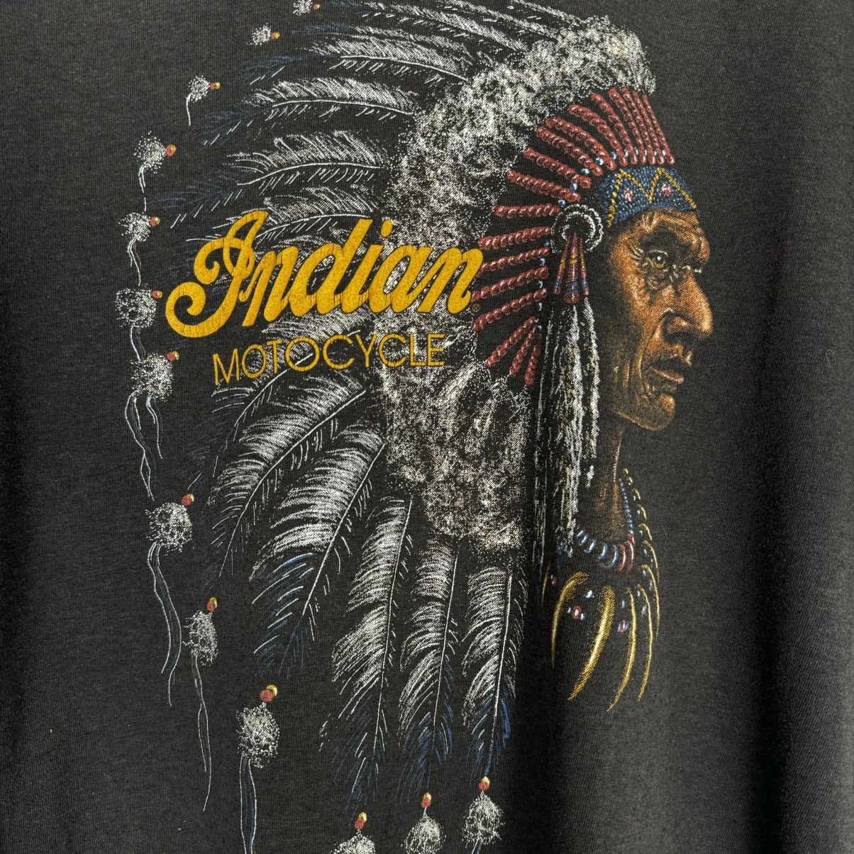 Indian Motorcycle Vintage 1991 Indian Motorcycles Rare Faded T Shirt Size US L / EU 52-54 / 3 - 4 Thumbnail