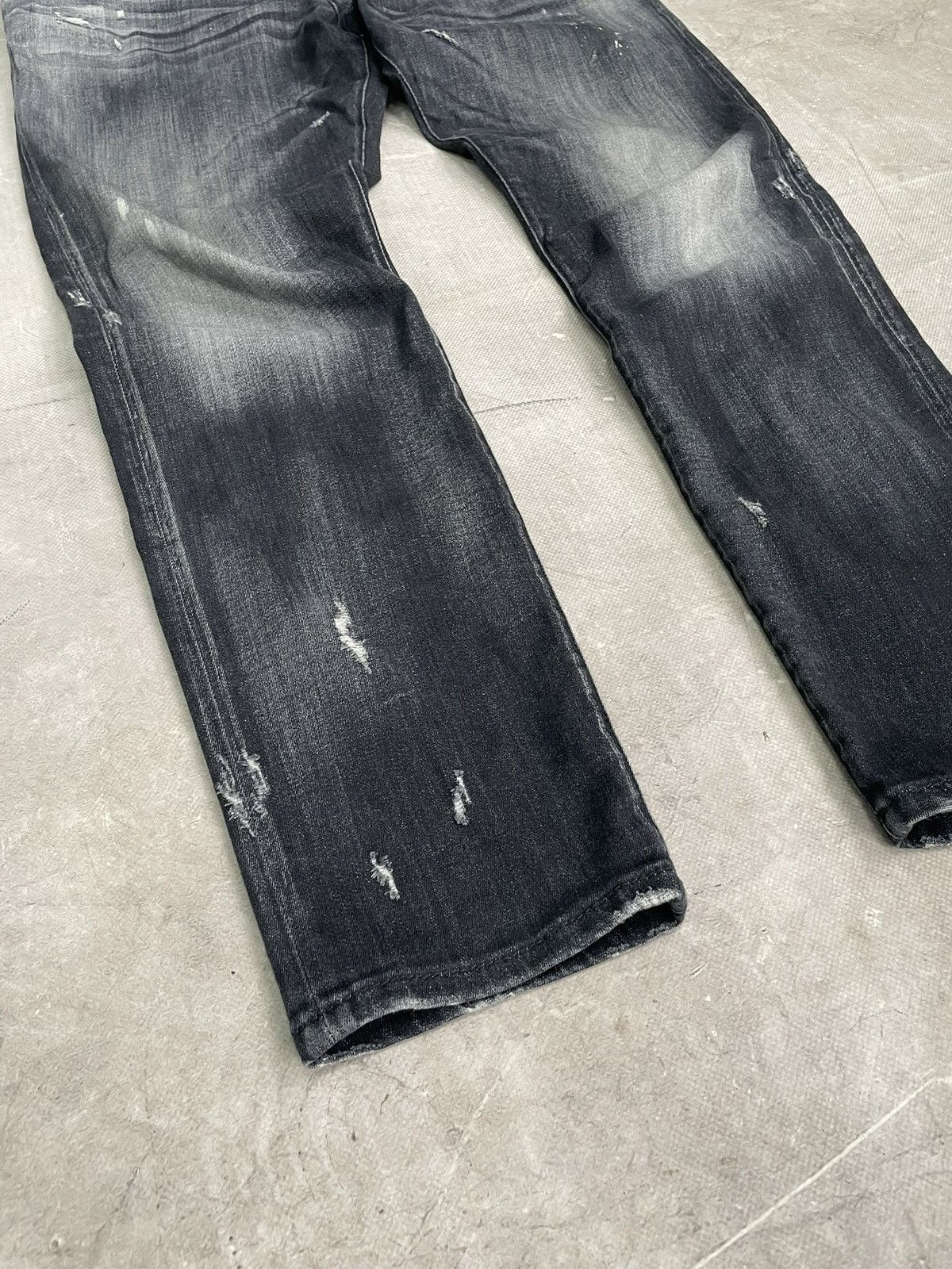 Dsquared2 Dsquared2 Stretch Jeans Distressed Black Pants Size US 34 / EU 50 - 3 Thumbnail