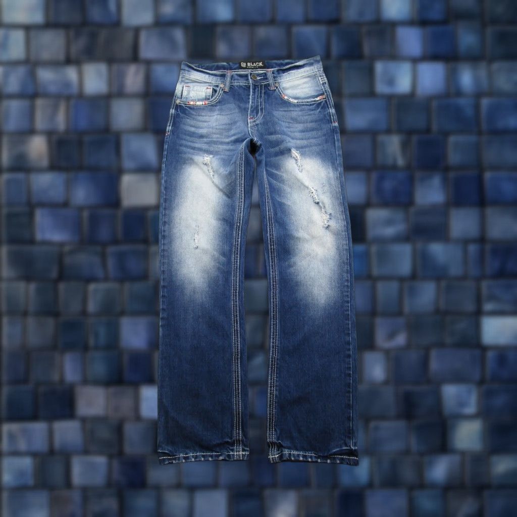 Vintage CJ Black Premium Jeans Bootcut Mens Size 30 Inseam 32 Stretch Blue Flap Pocket Size US 30 / EU 46 - 1 Thumbnail