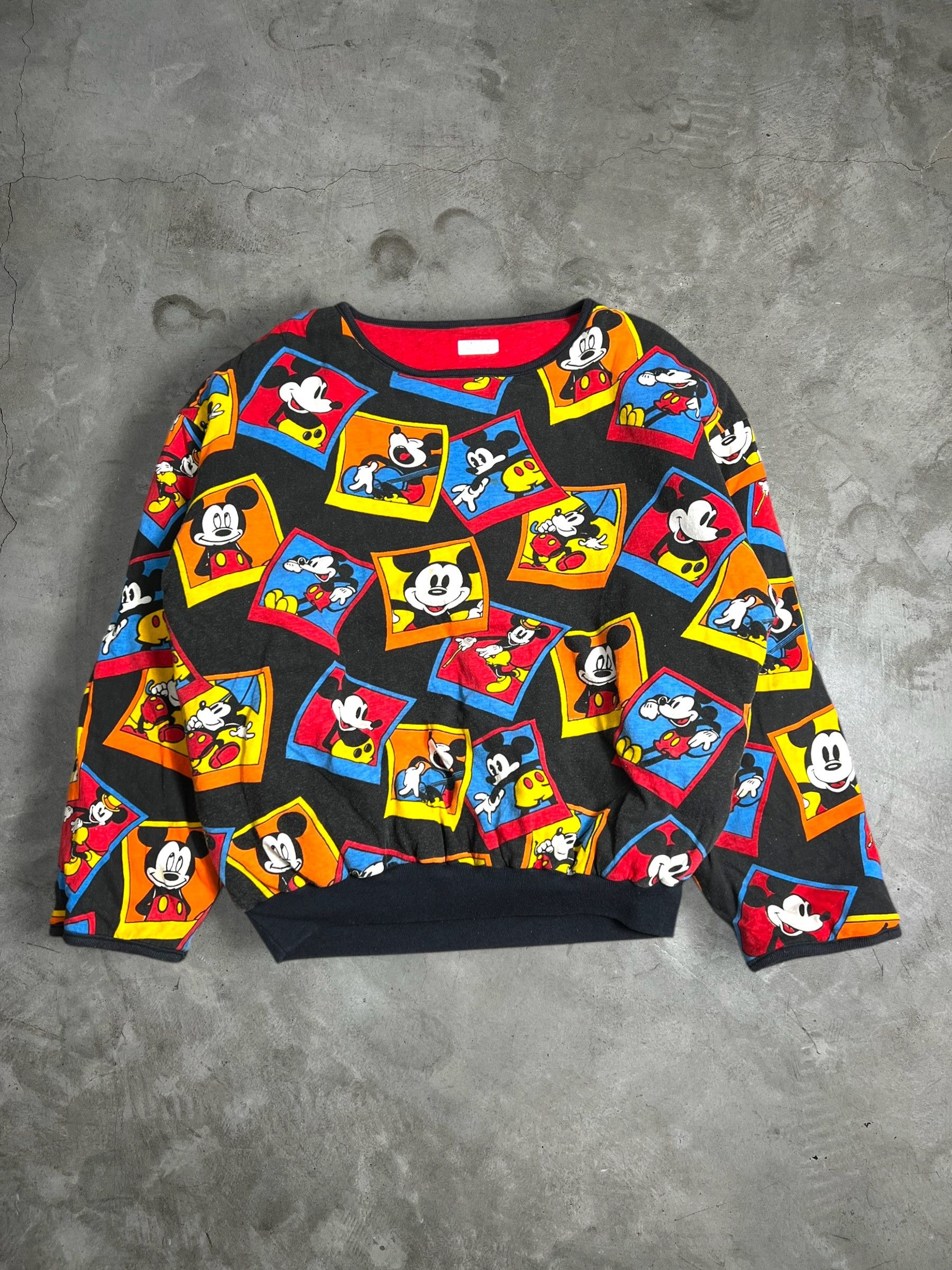 Disney Vintage Disney Mickey Mouse 2 Side Sweatshirt JKA092 Size US M / EU 48-50 / 2 - 1 Thumbnail