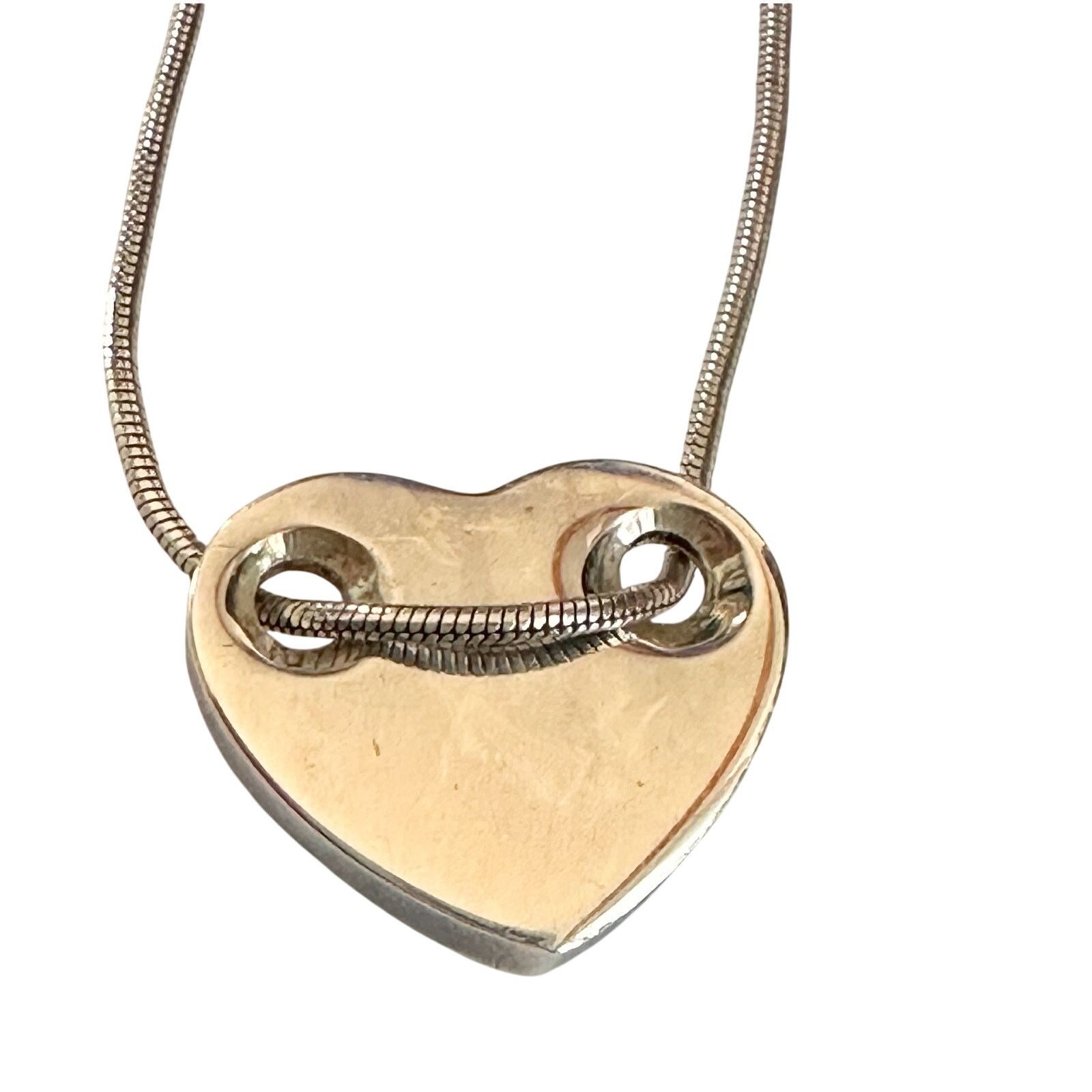 Tiffany & Co. Tiffany and Co Threaded Heart Necklace Size ONE SIZE - 5 Thumbnail