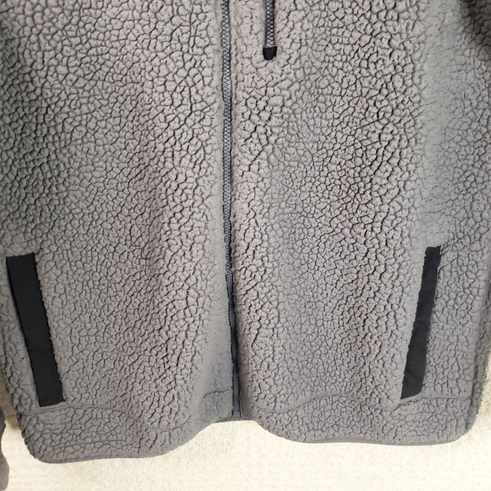 Vintage VINTAGE Columbia Fuzzy Fleece Gray Black Full Zip Hooded Jacket Mens Size Medium Nice! Size US M / EU 48-50 / 2 - 3 Thumbnail
