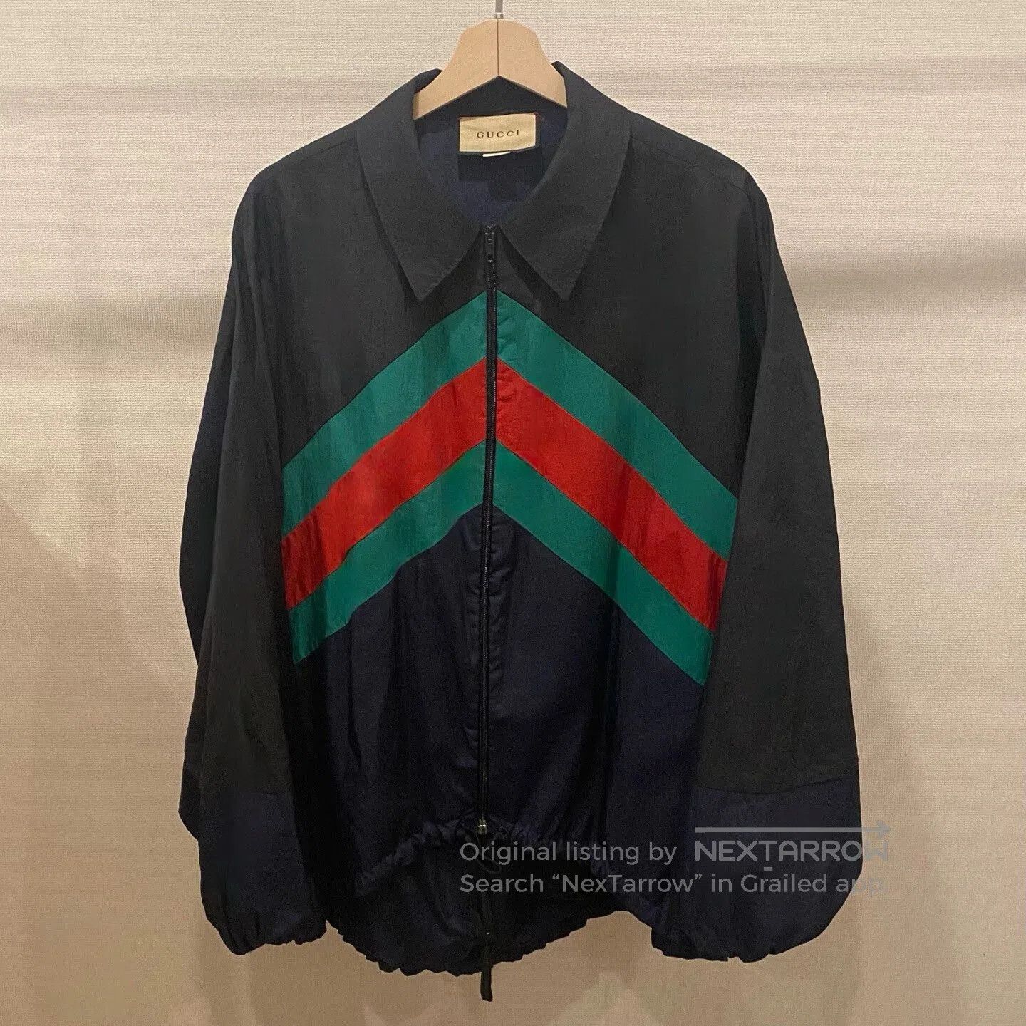 Gucci Gucci Red Green Stripe Lapel Coat. Size US L / EU 52-54 / 3 - 1 Thumbnail