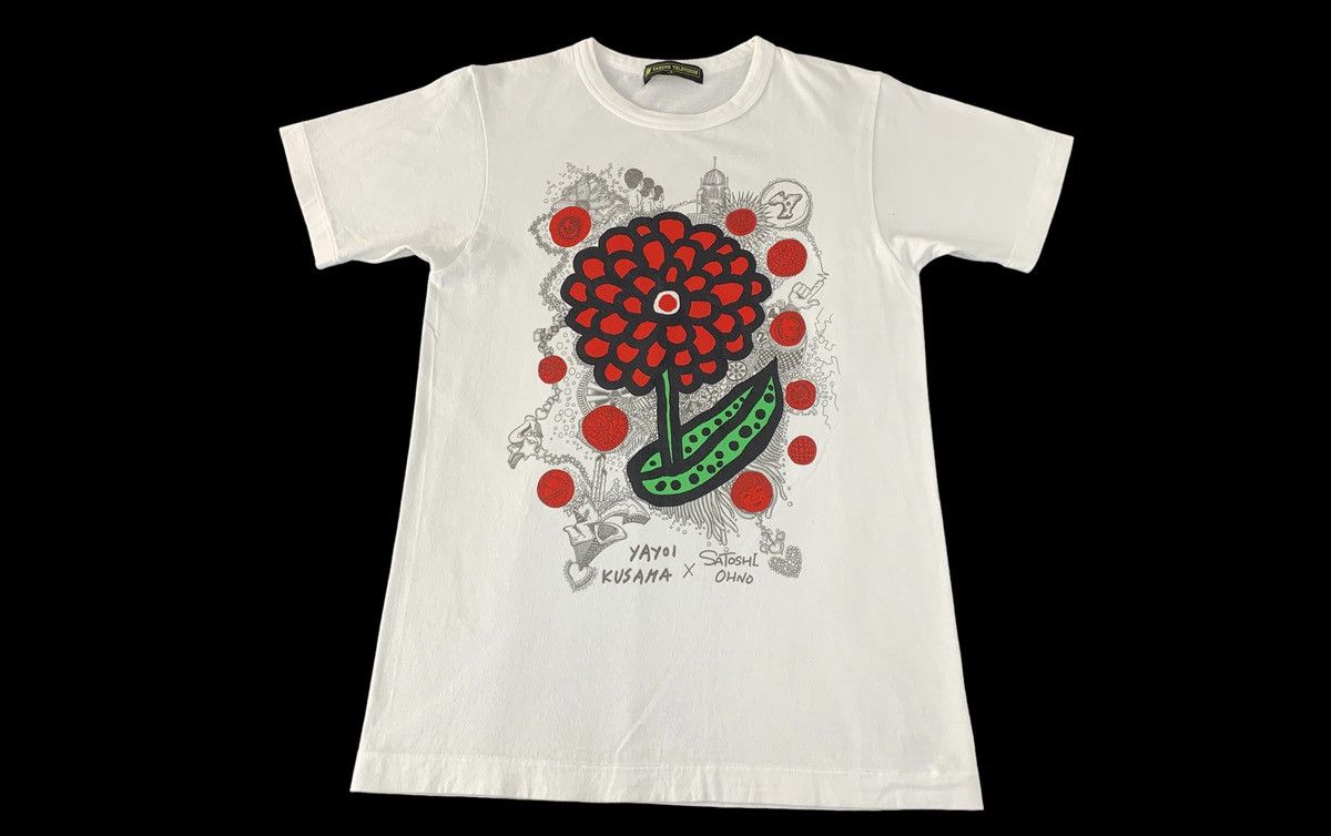 Yayoi Kusama 24 Hour Television Yayoi Kusama X Satoshi Ohno Floral Tee Size US S / EU 44-46 / 1 - 1 Thumbnail